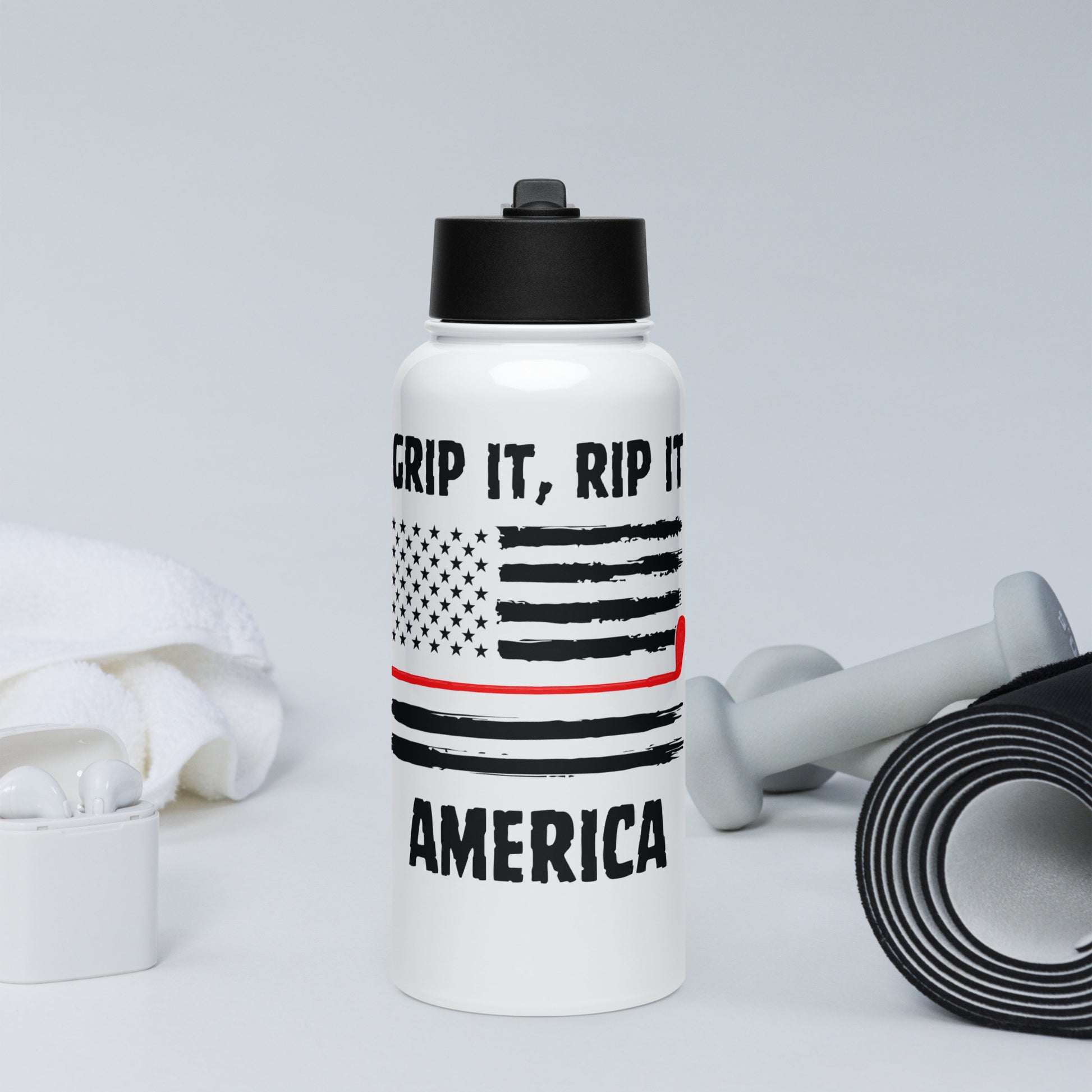 grip it rip it america water bottle