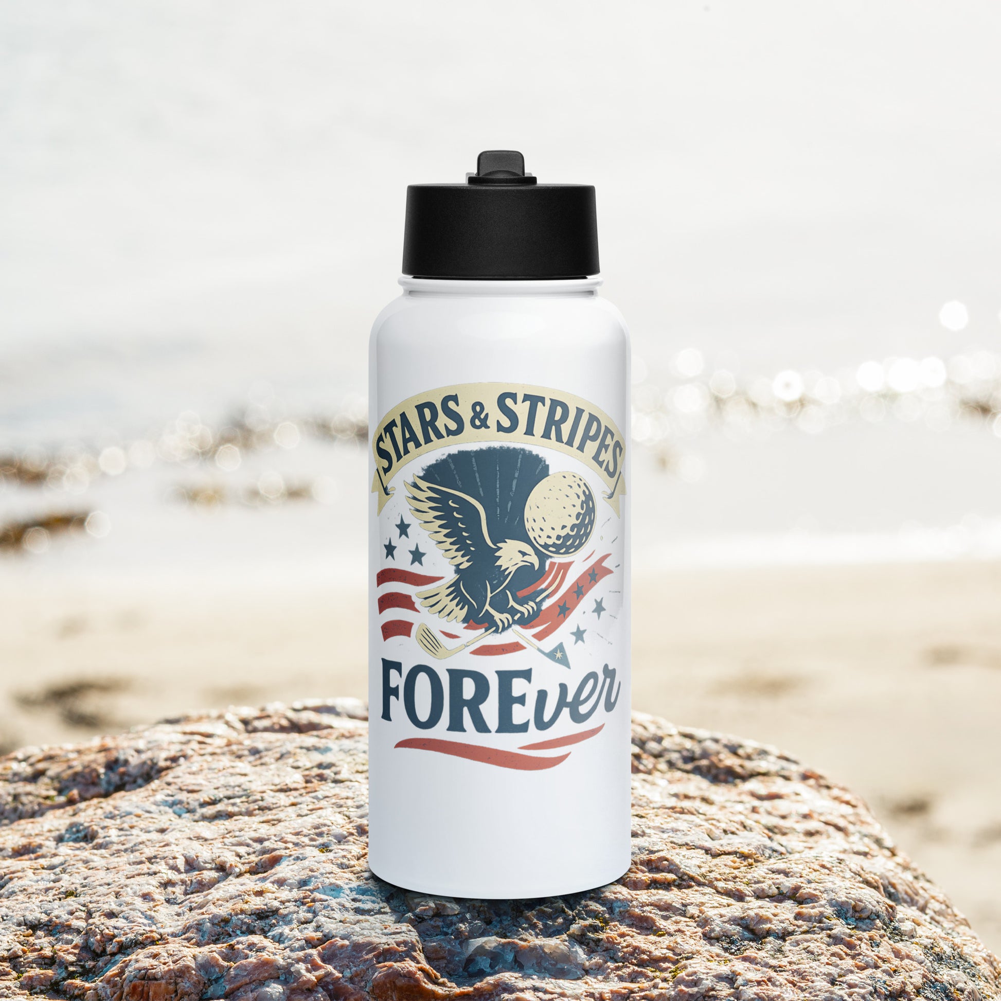 usa themed golf hydration bottle