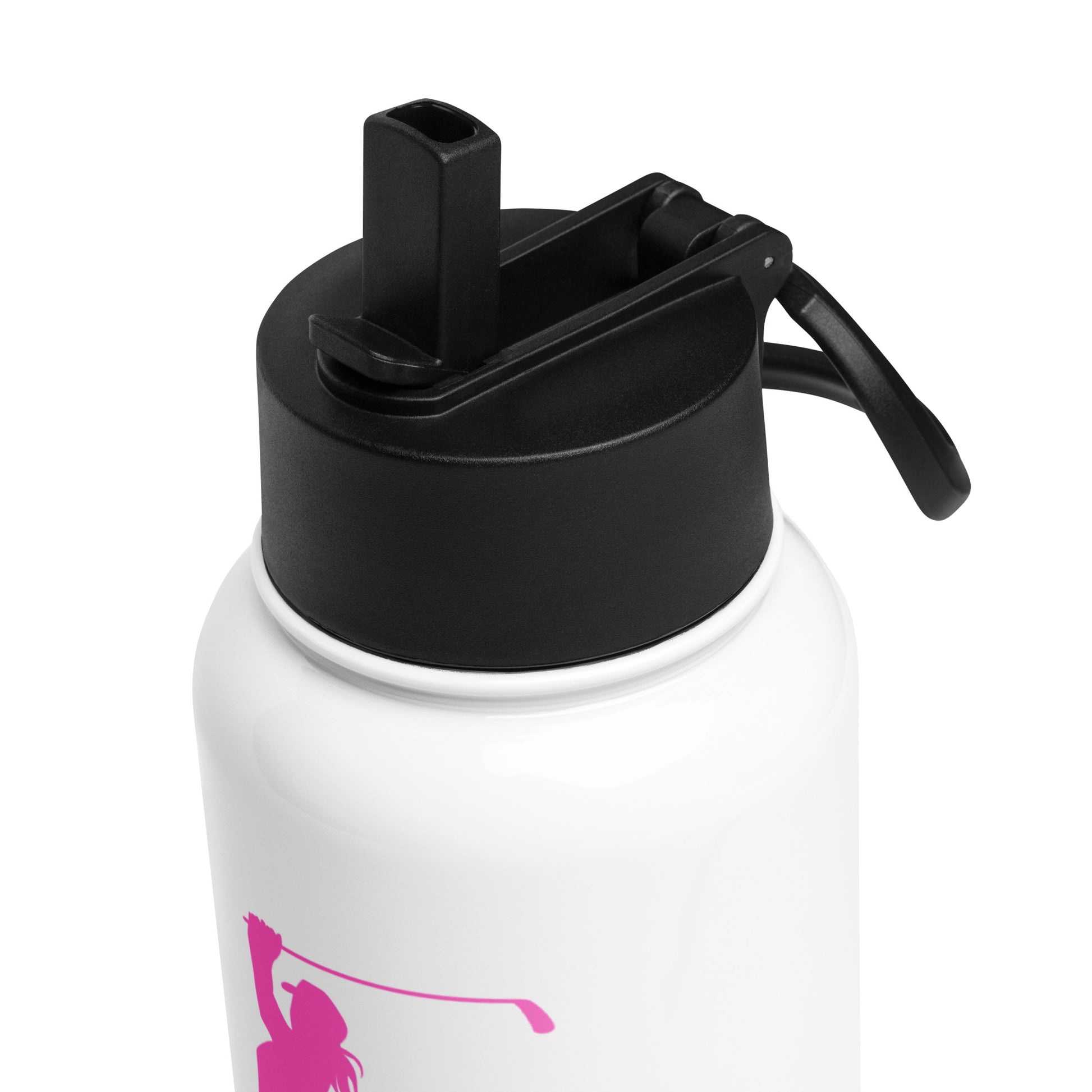 women’s golf water bottle with message