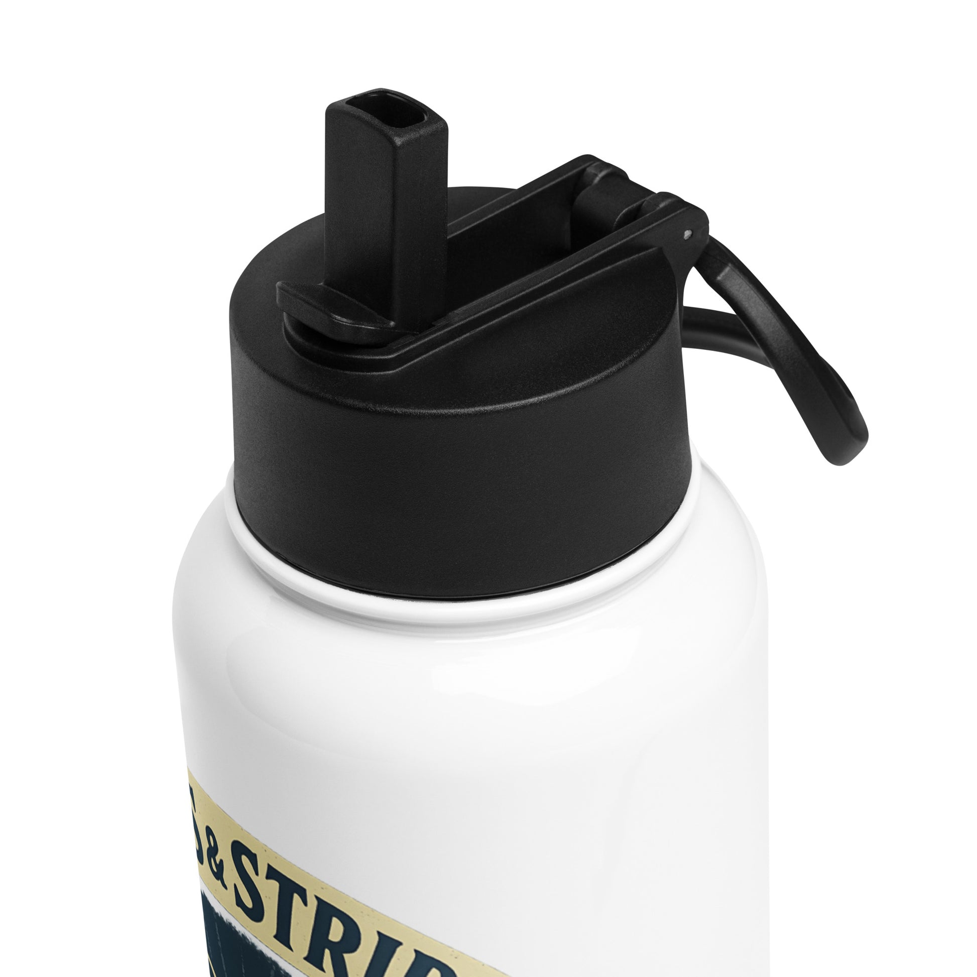 stars and stripes water bottle with eagle