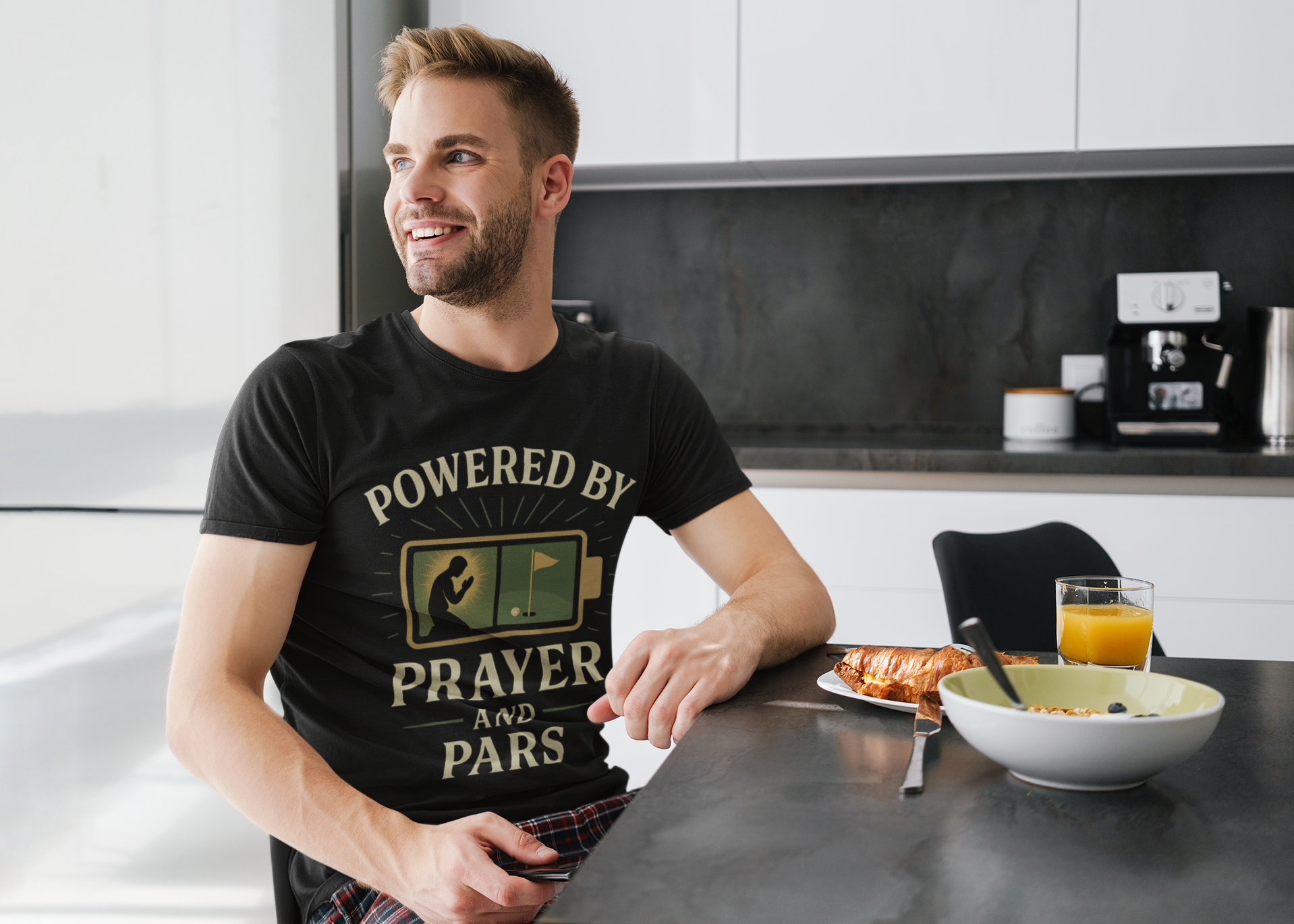 Powered by Prayer and Pars t-shirt design