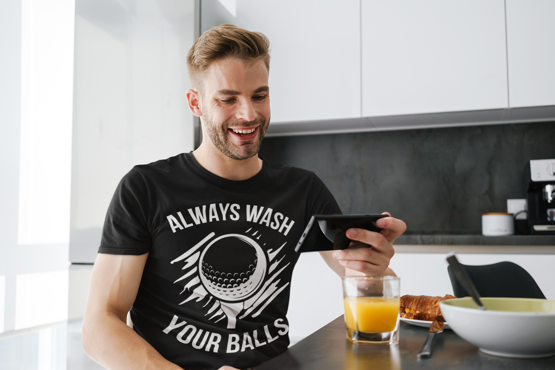Always Wash Your Balls t-shirt design