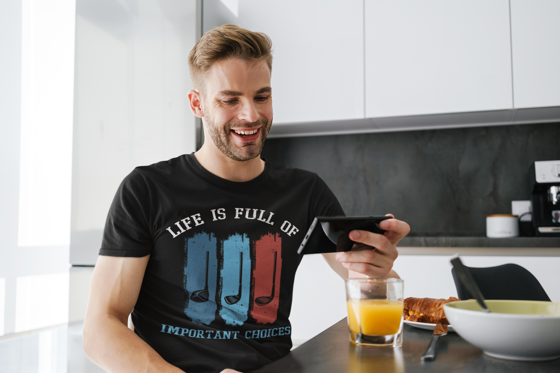 Life is Full of Important Choices golf shirt