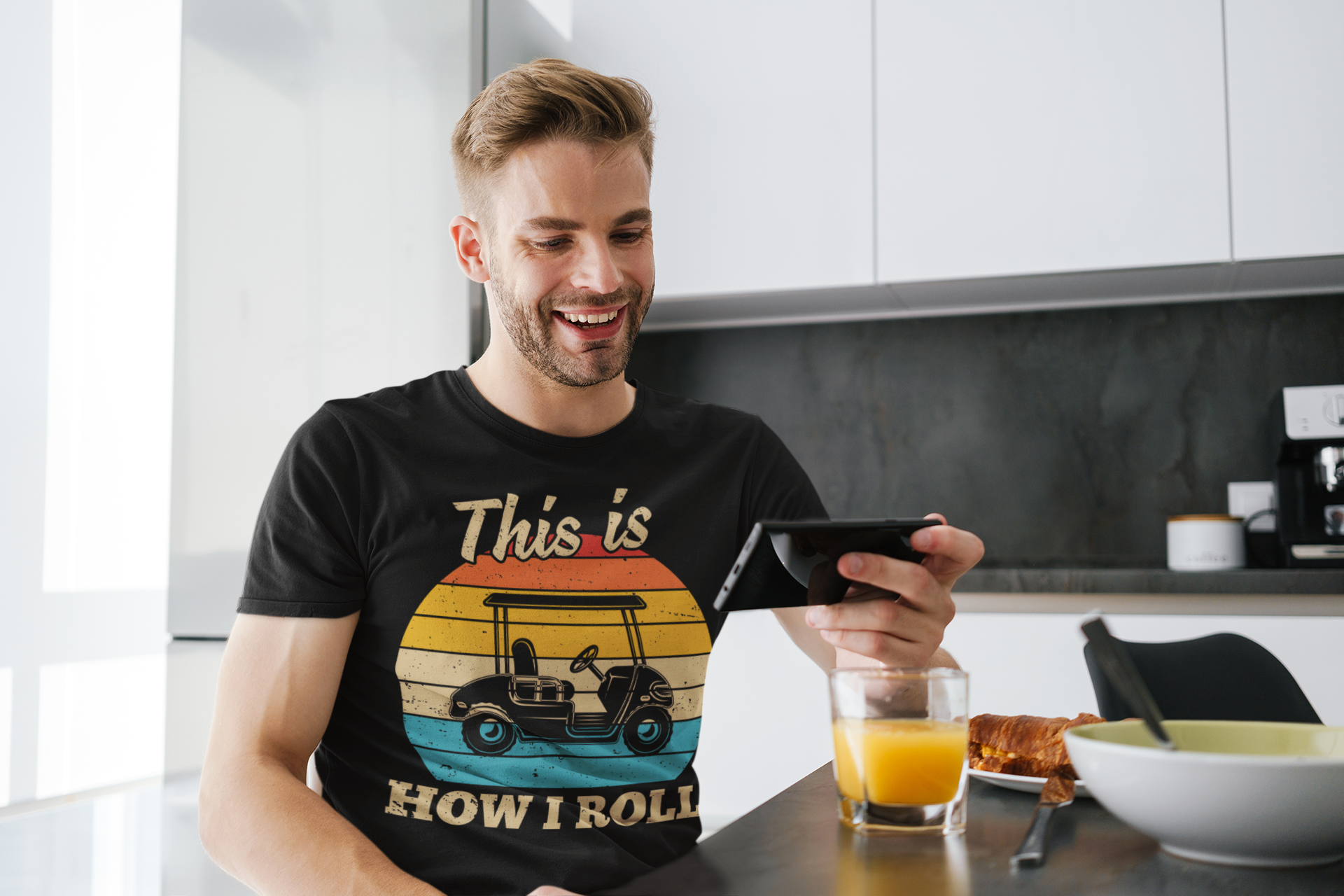 This is How I Roll golf cart t-shirt design