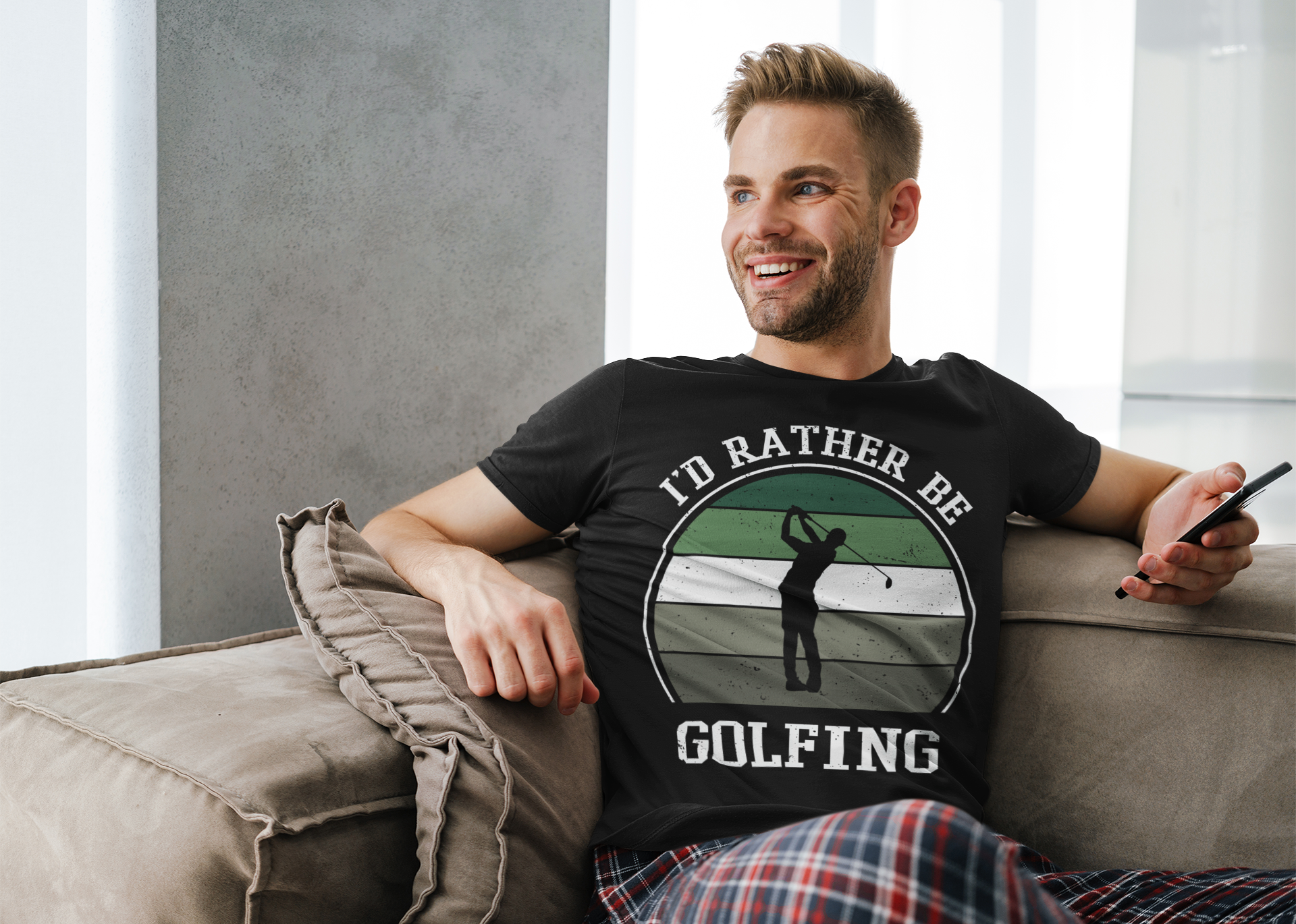 Bold statement tee for golf lovers