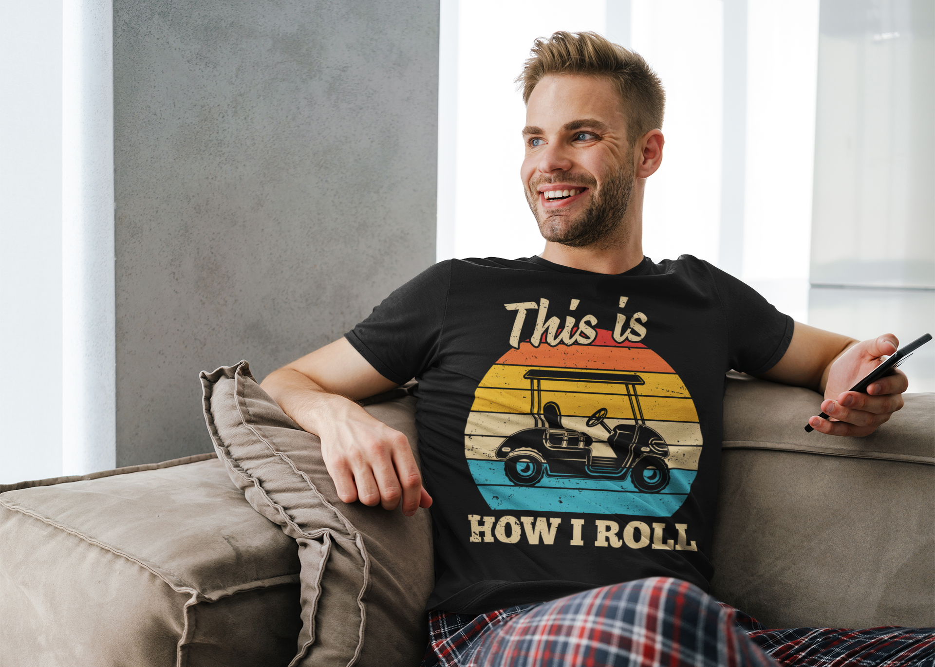 Vintage golf humor tee design