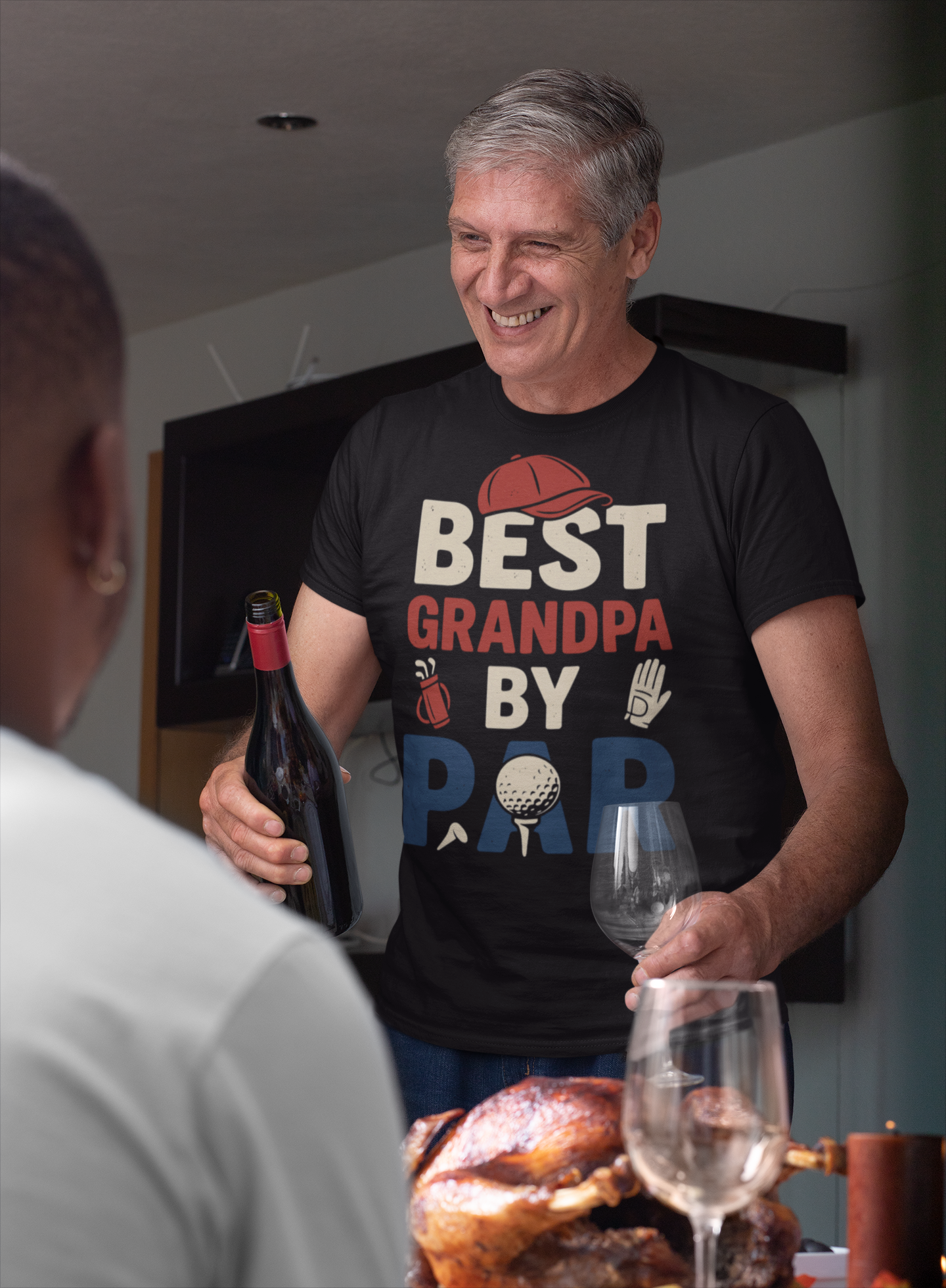 Best Grandpa by Par t-shirt with icons