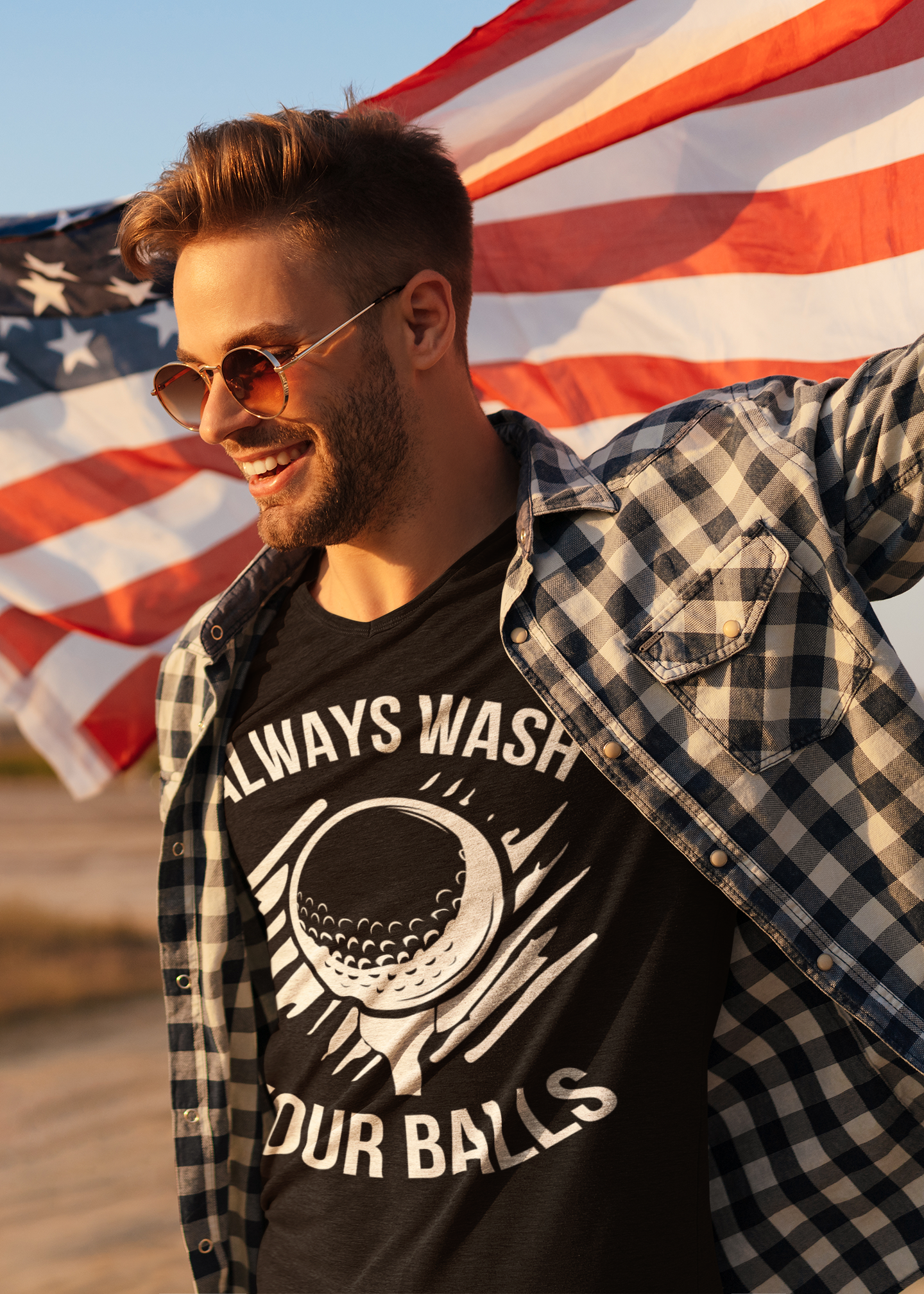 Funny golf saying tee with ball on tee