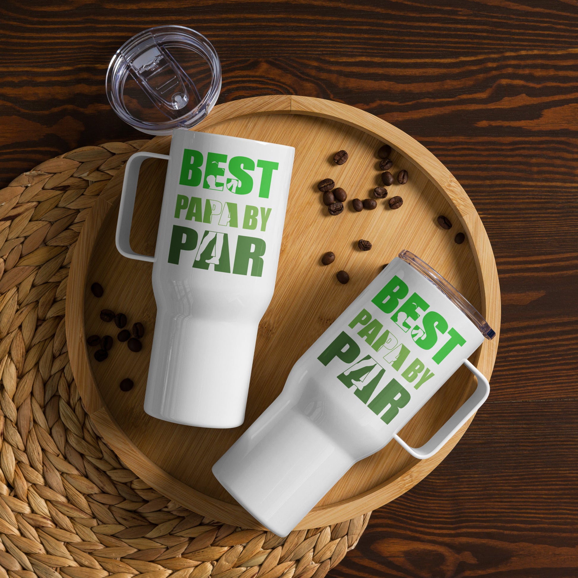 Giftable drinkware for golfing papas with modern style