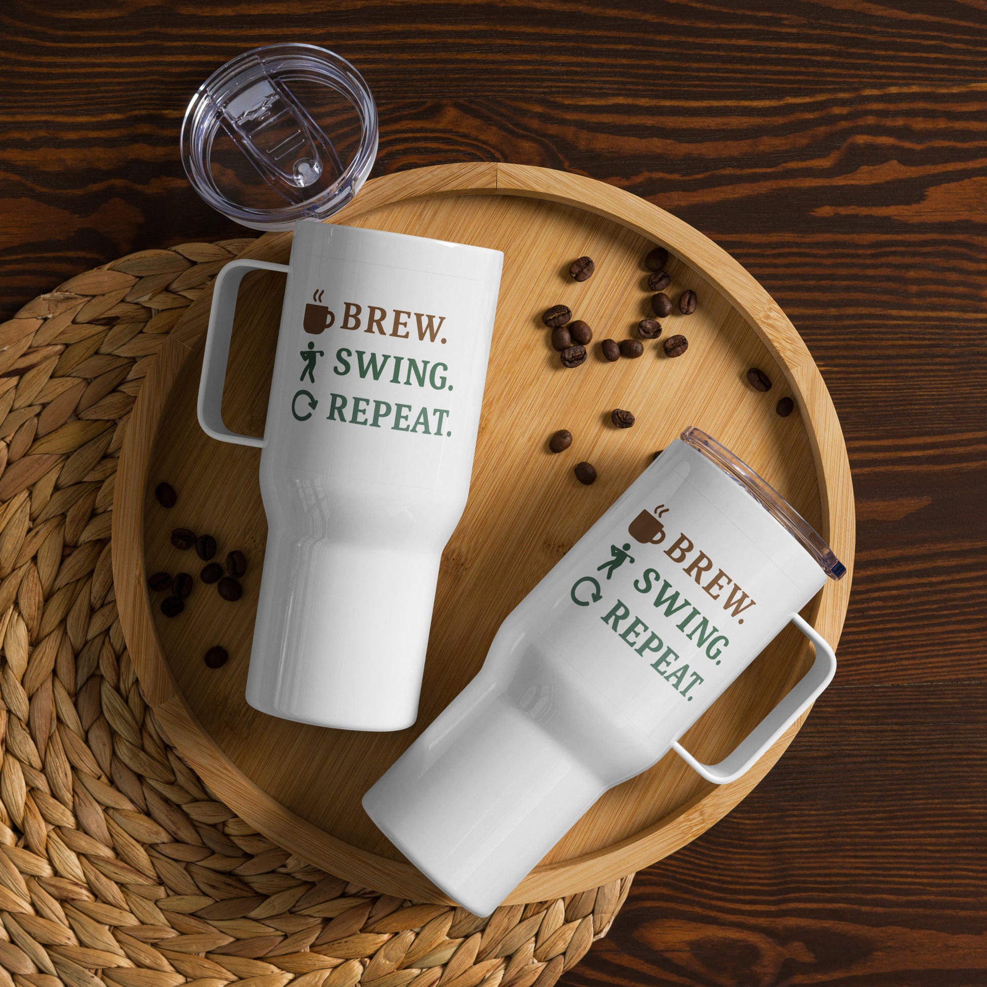 Golf routine mug perfect for morning brew and tee time