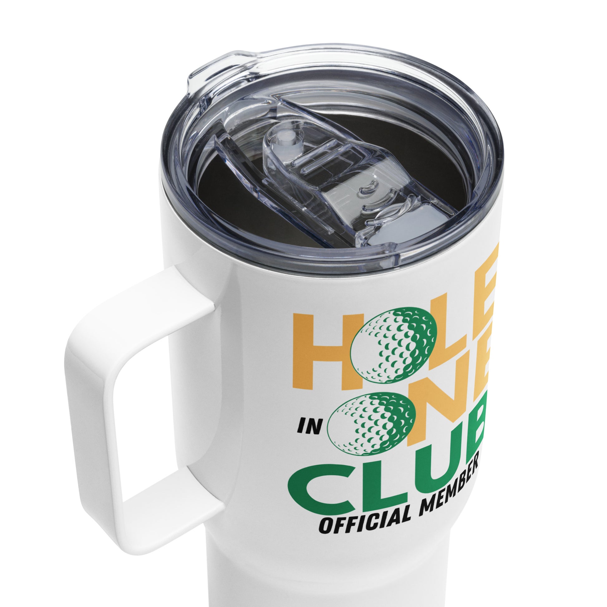 25oz travel mug with handle and press-in plastic lid