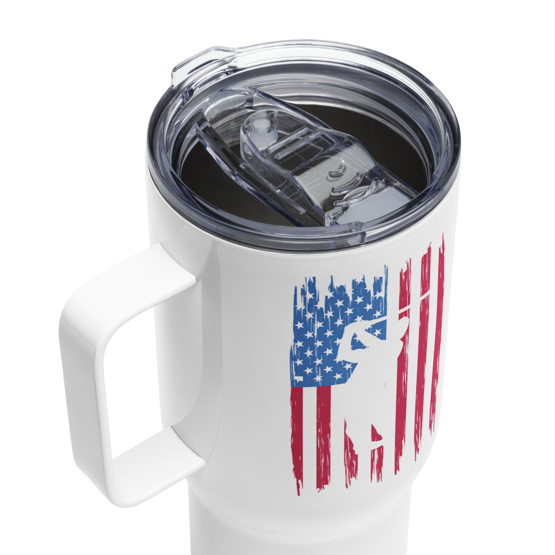 Travel Mug with Plastic Lid