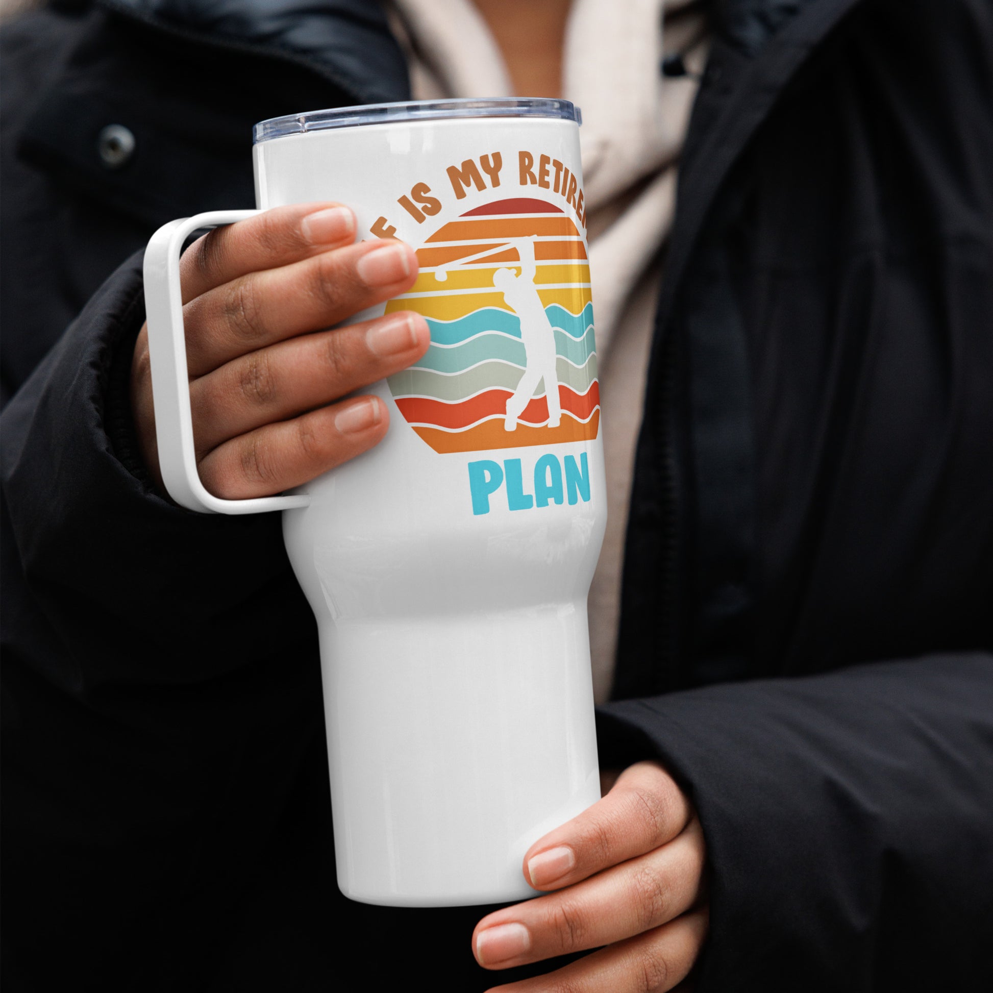 Stylish tumbler for golfers who have earned more tee time