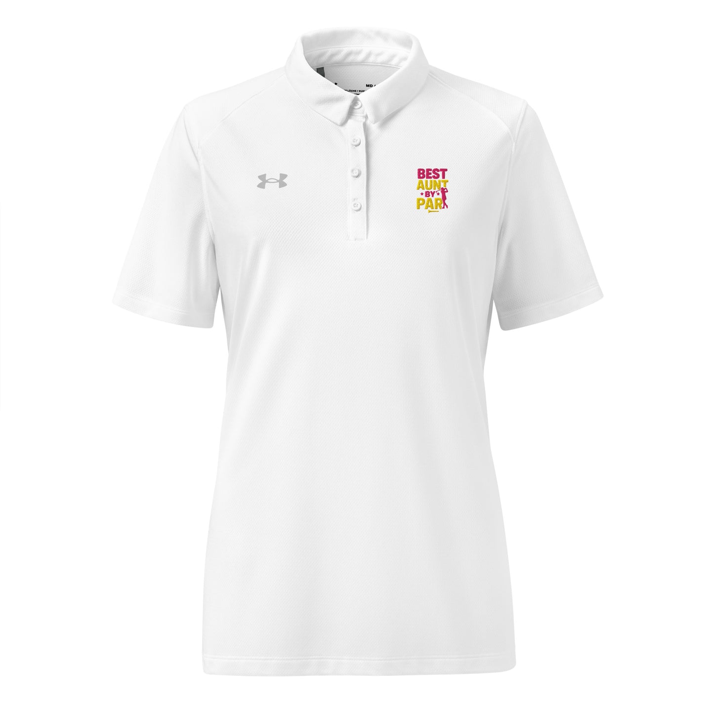 white Best Aunt by Par shirt for aunt golfers
