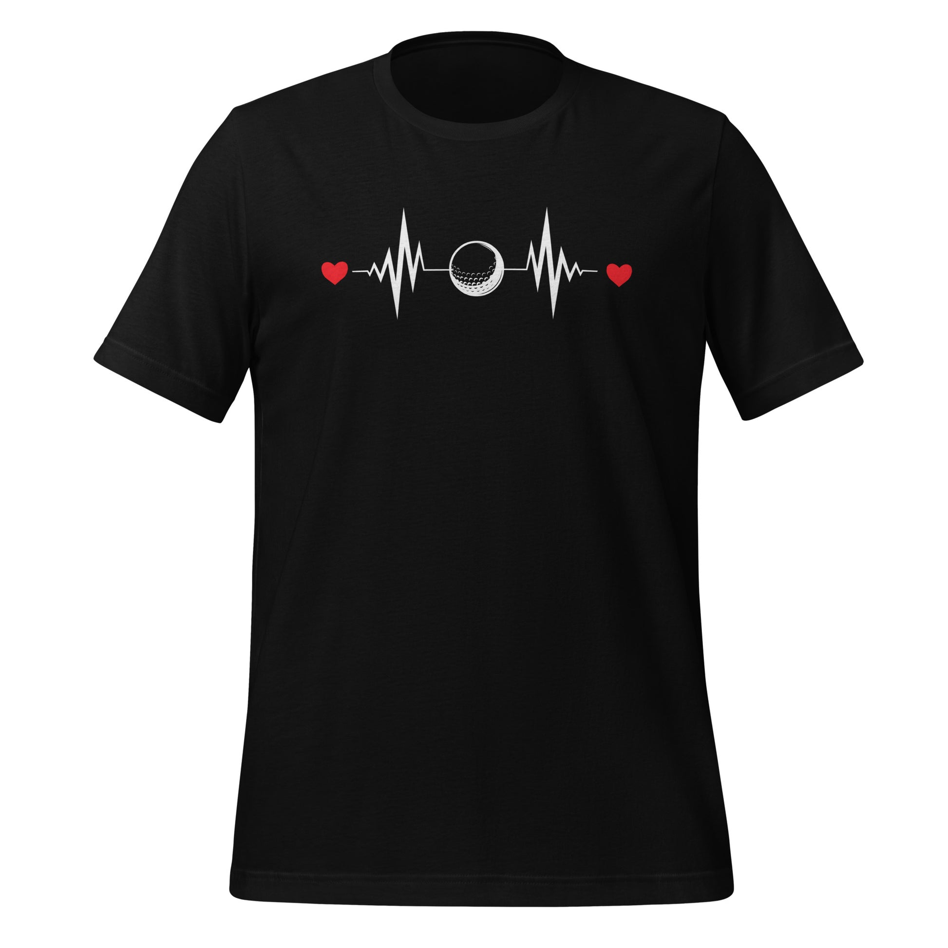 Heartbeat silhouette tee with ball in center