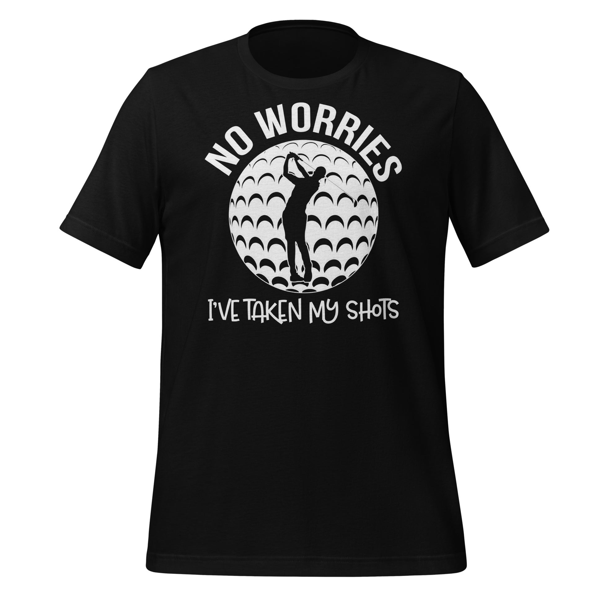 Unisex golf lifestyle shirt with humor