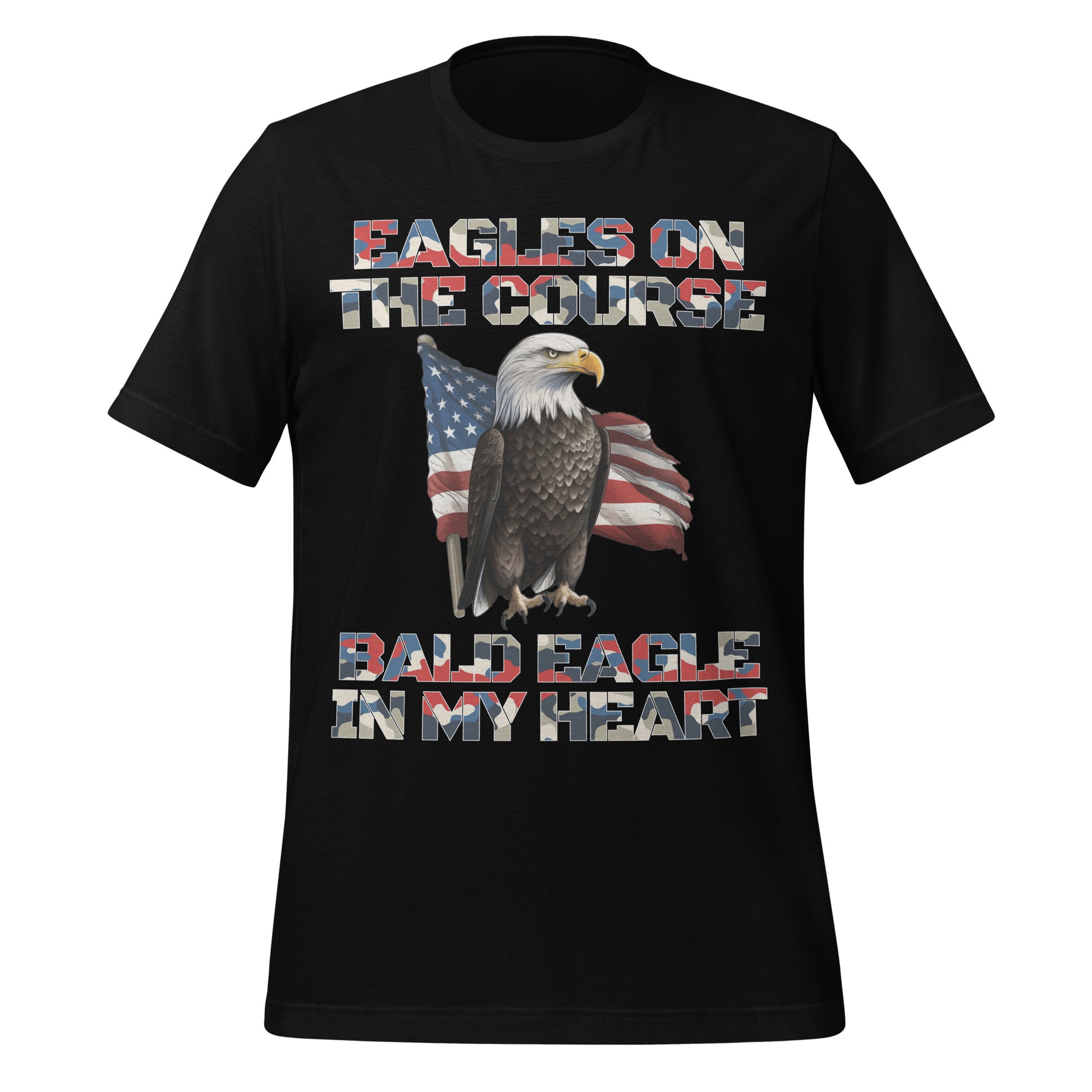 American-themed sports shirt with bold message