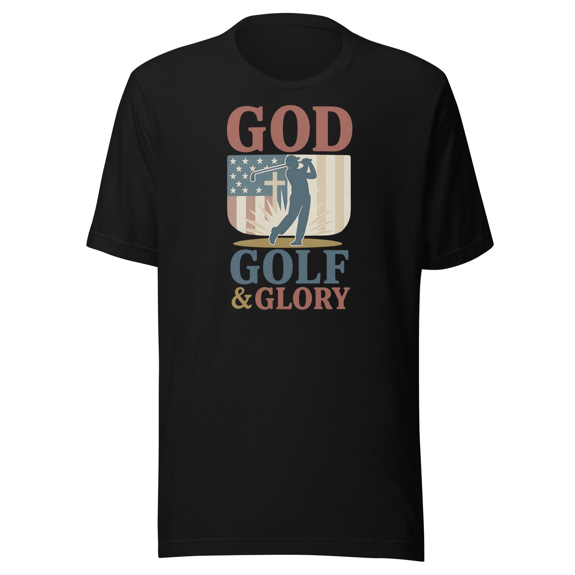 bold religious and patriotic message t-shirt design