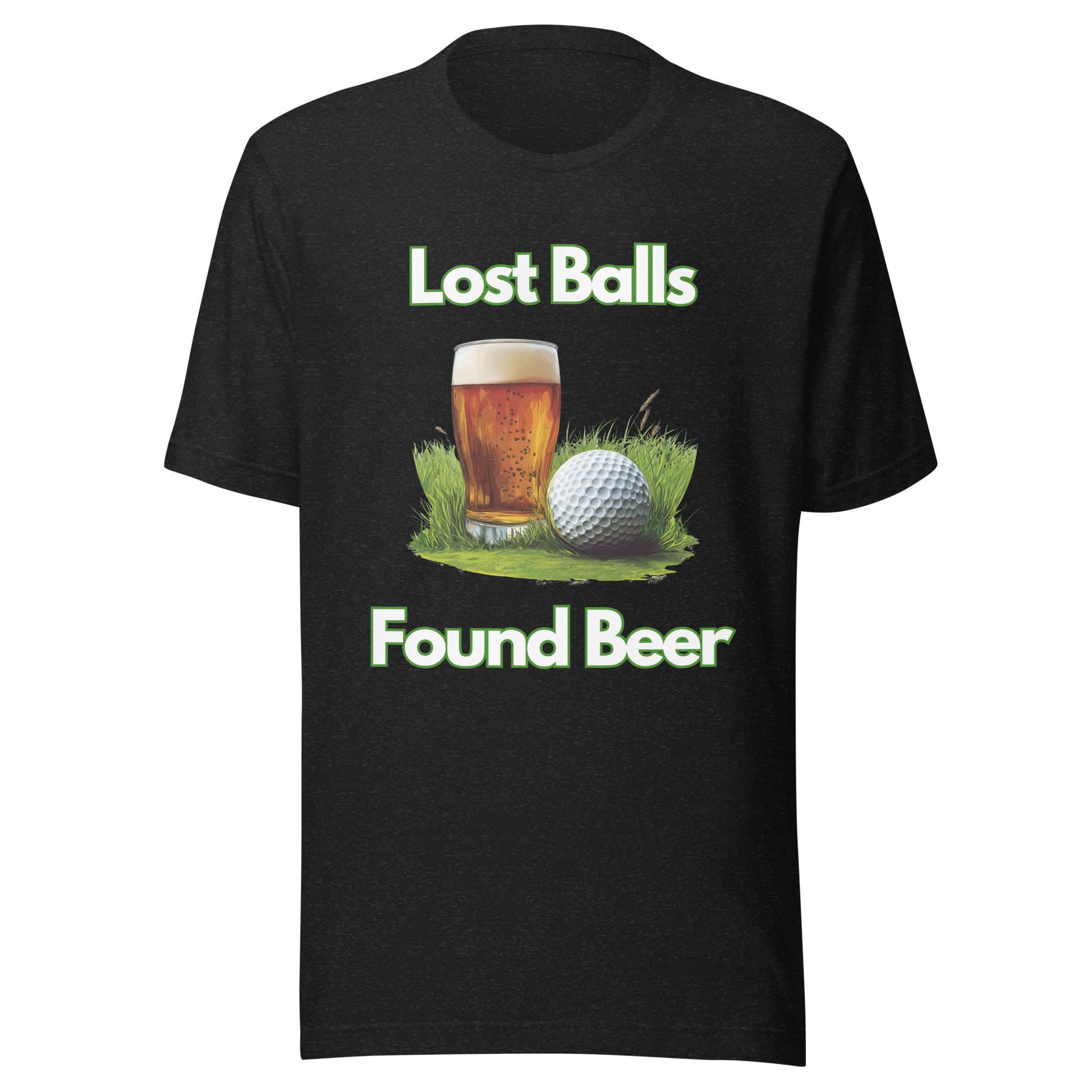 Comic-style golf drinking shirt