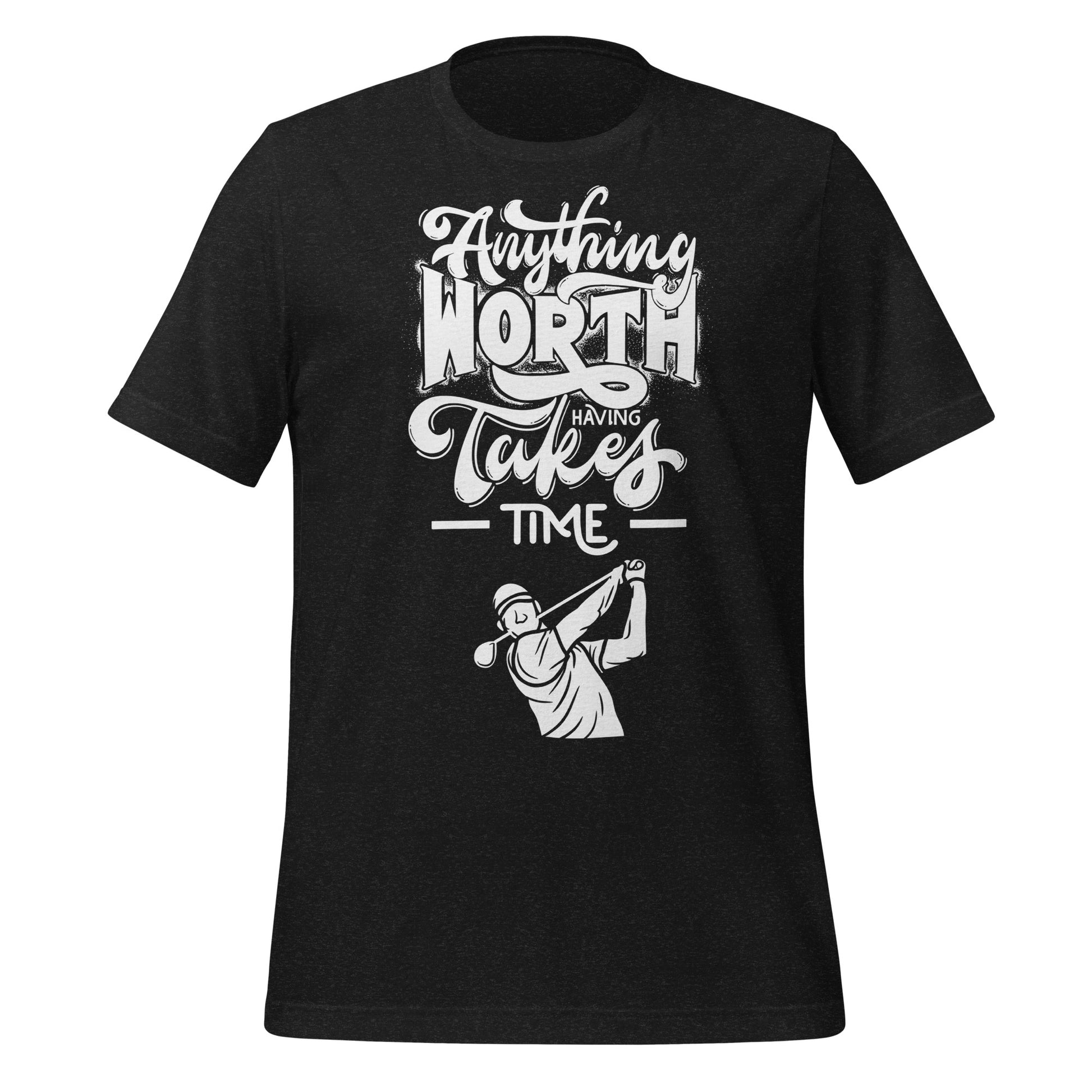 Statement tee with emphasis on time and dedication