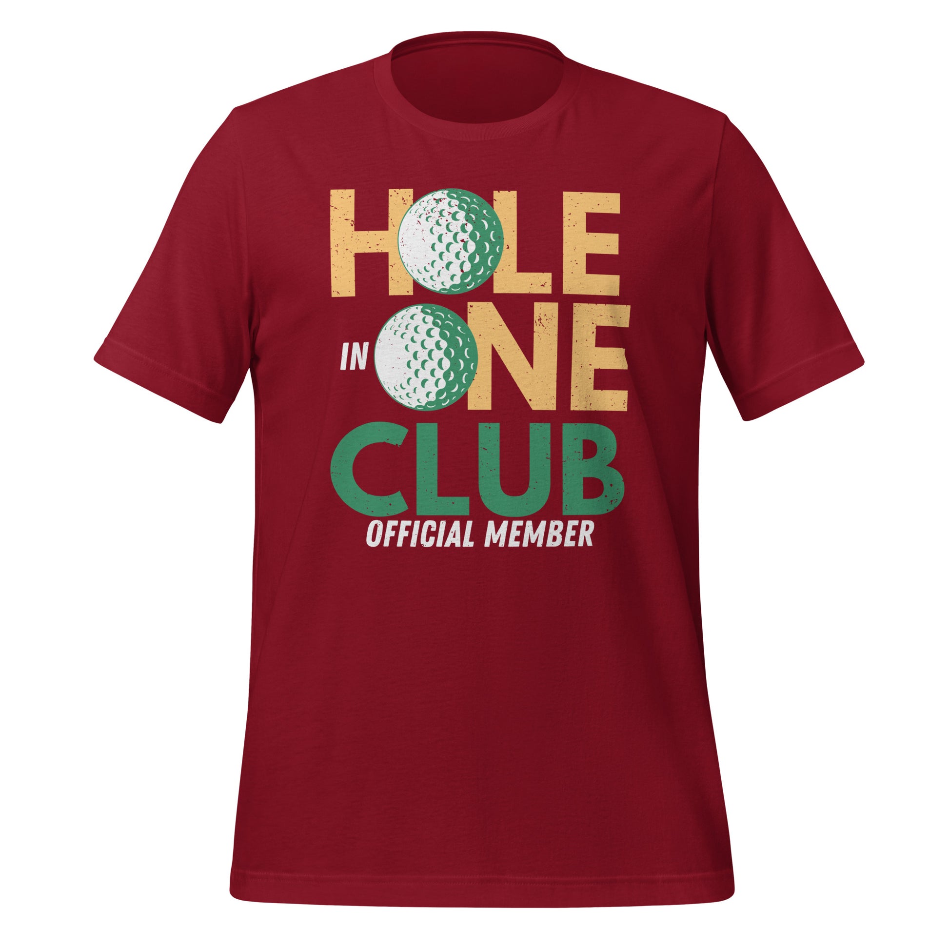 Unisex hole in one themed t-shirt