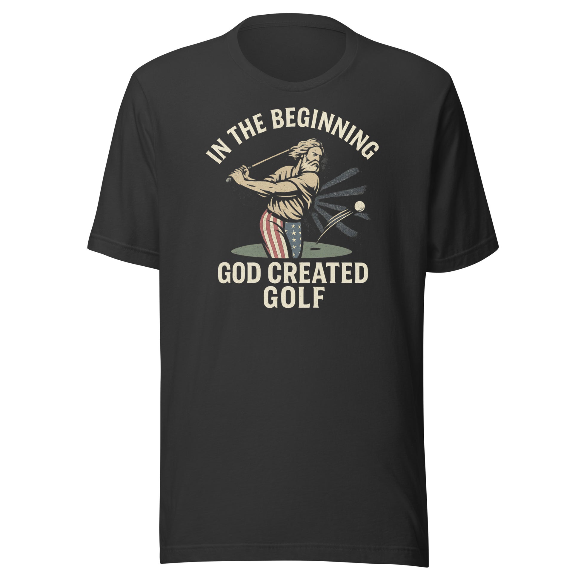 faith meets golf in humorous heritage t-shirt design