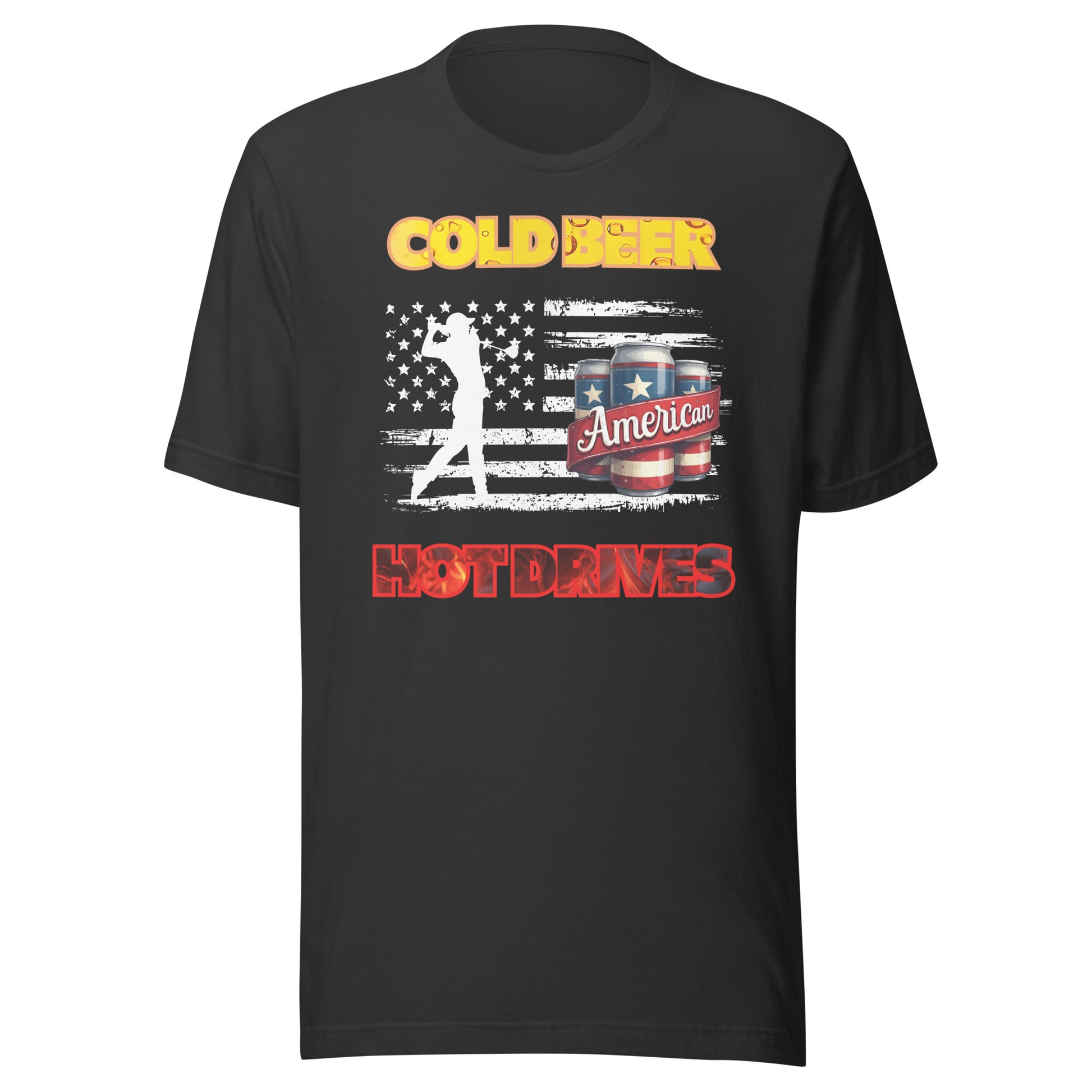 stars and stripes inspired tee with bold lettering