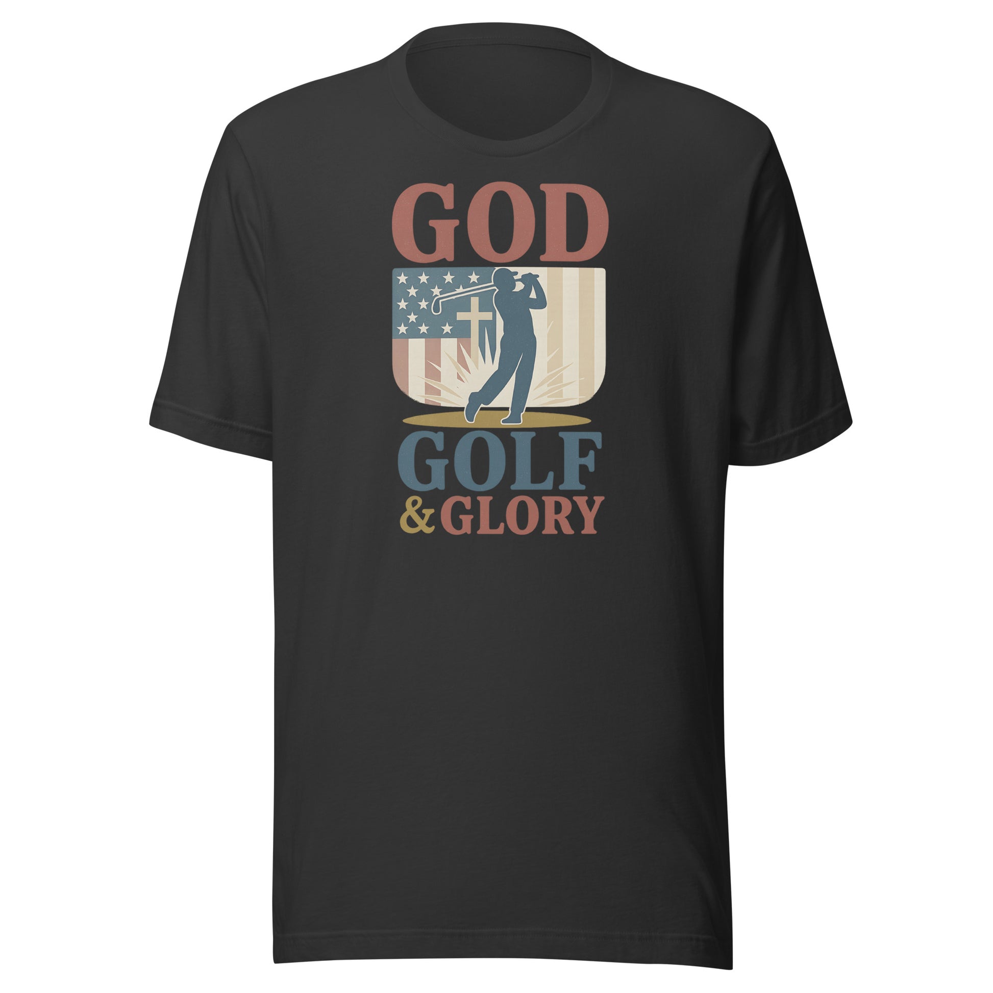 vintage god and golf themed shirt for casual wear