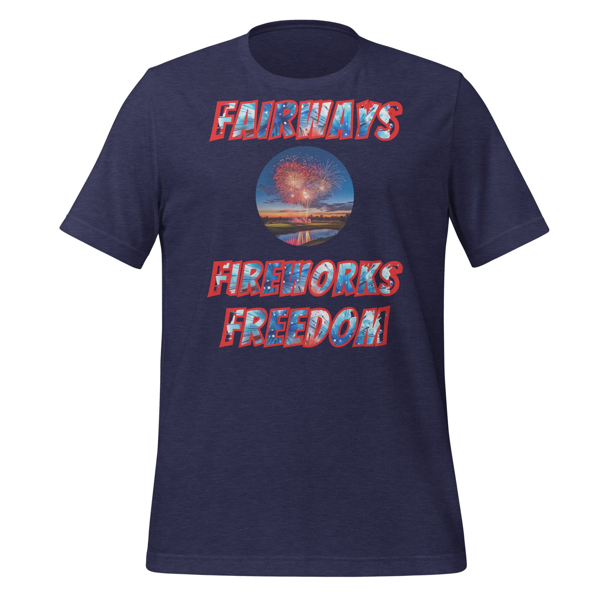 Bold festival shirt with patriotic lettering