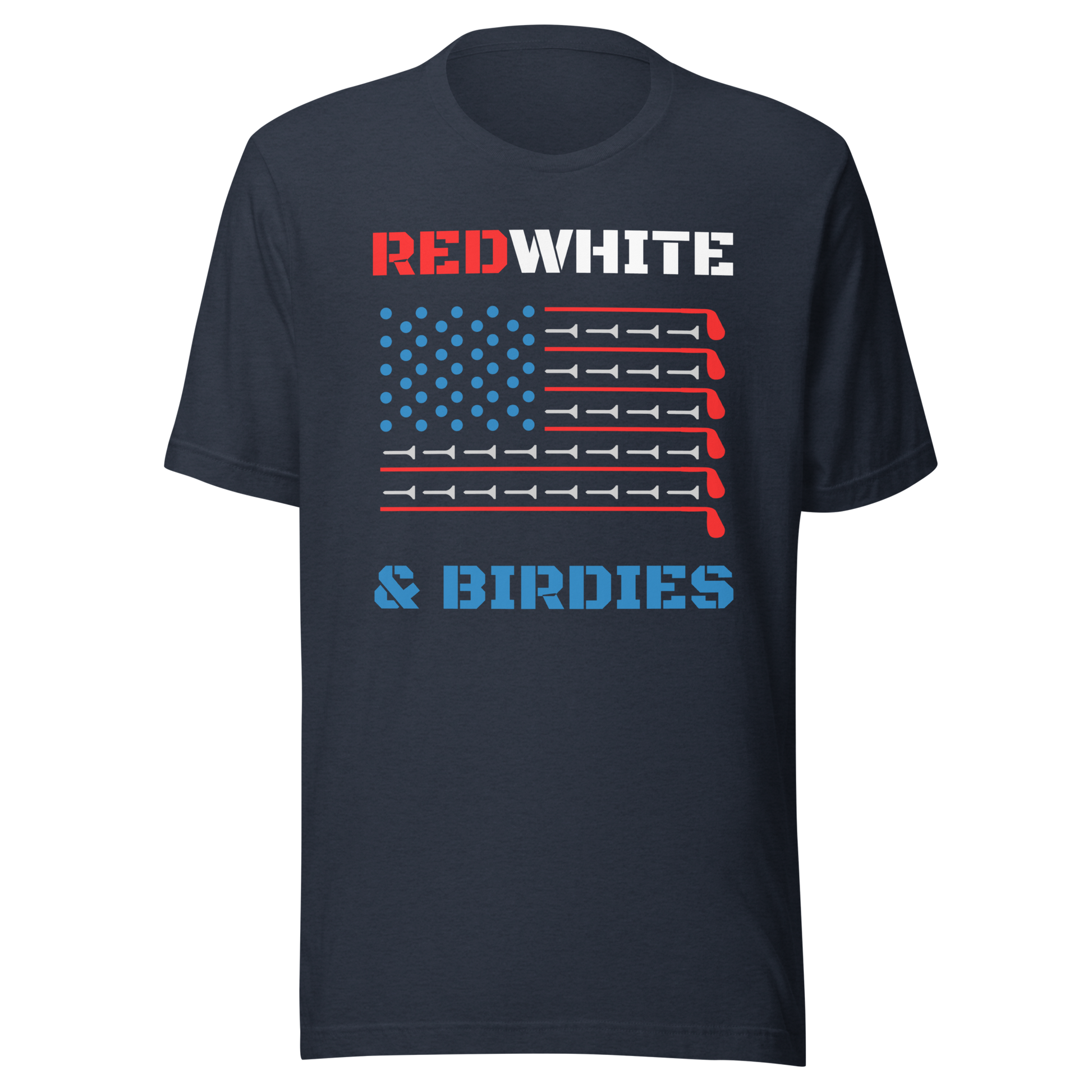 Patriotic golf tee design for all-day wear