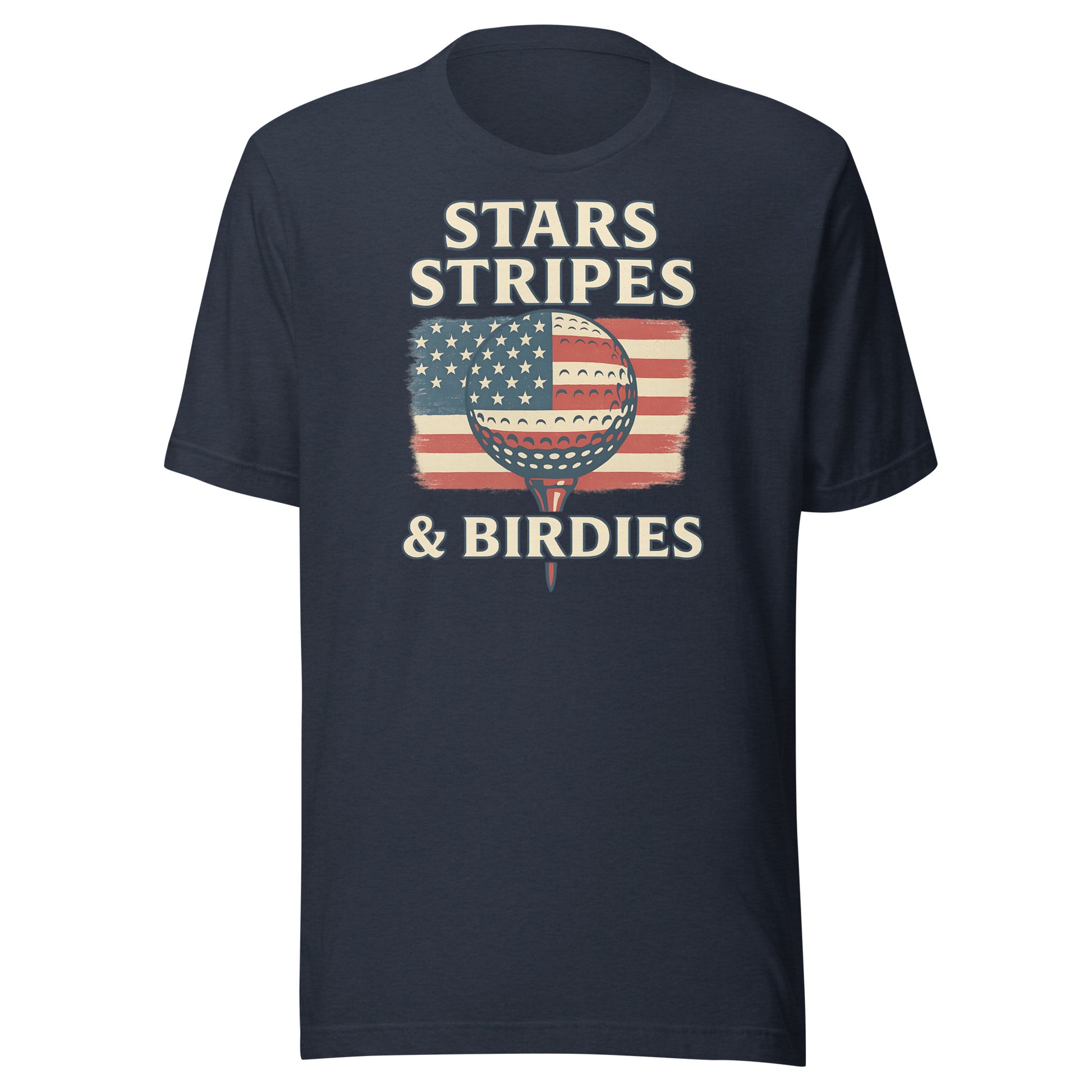 stars and stripes themed shirt with vintage color palette