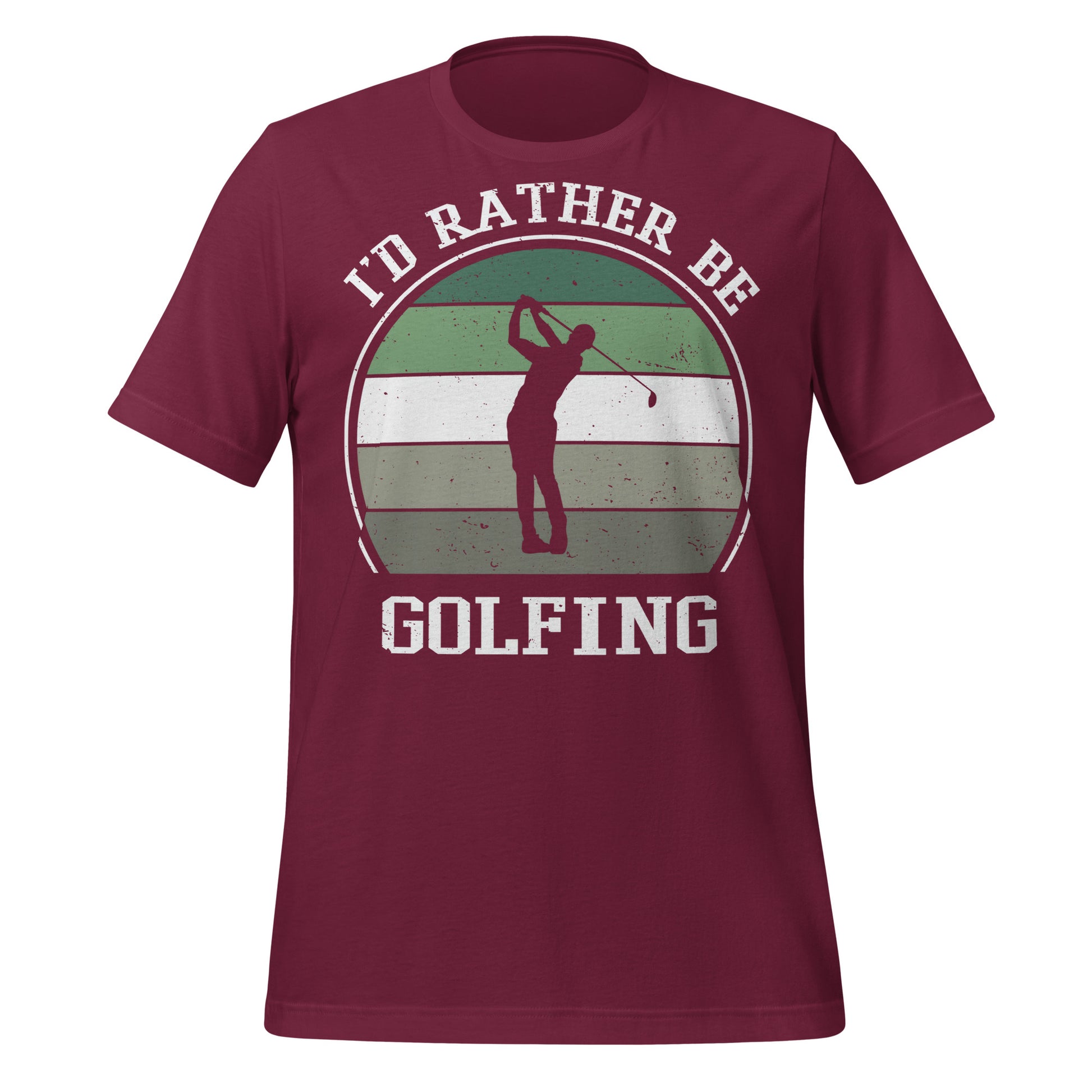 Distressed style golf lifestyle shirt