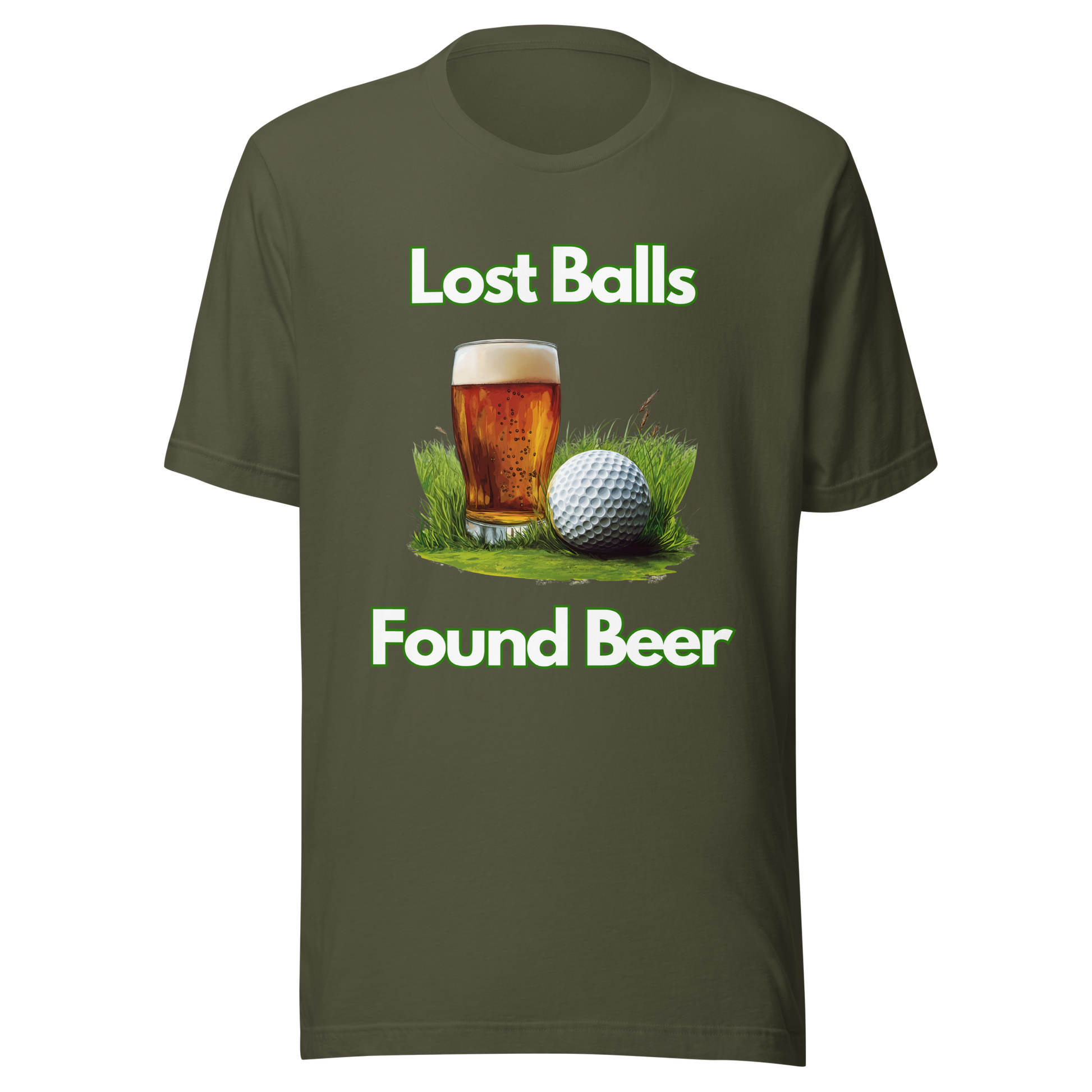 Drinking joke t-shirt with ball artwork
