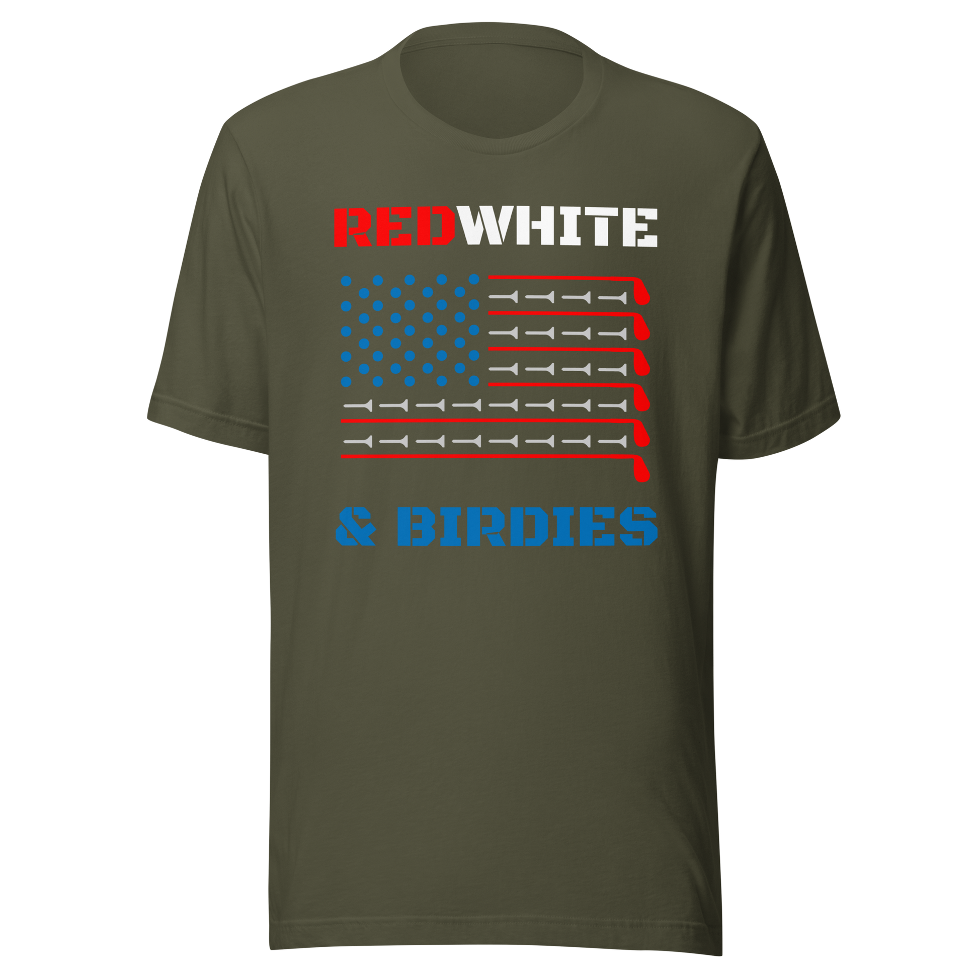 Flag-inspired motif with fun message