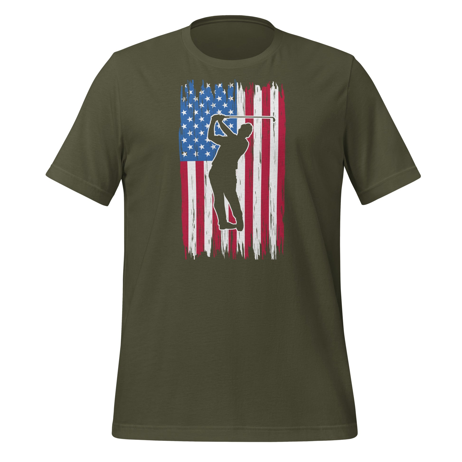 Star-spangled shirt with golf art