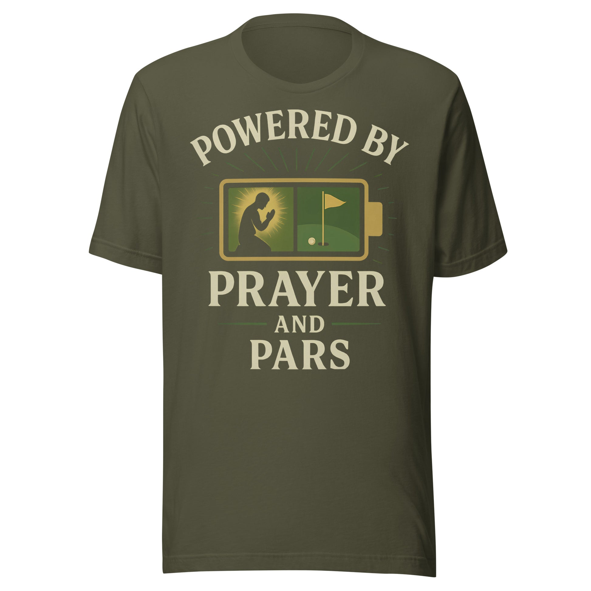 Golf gift shirt with spiritual humor