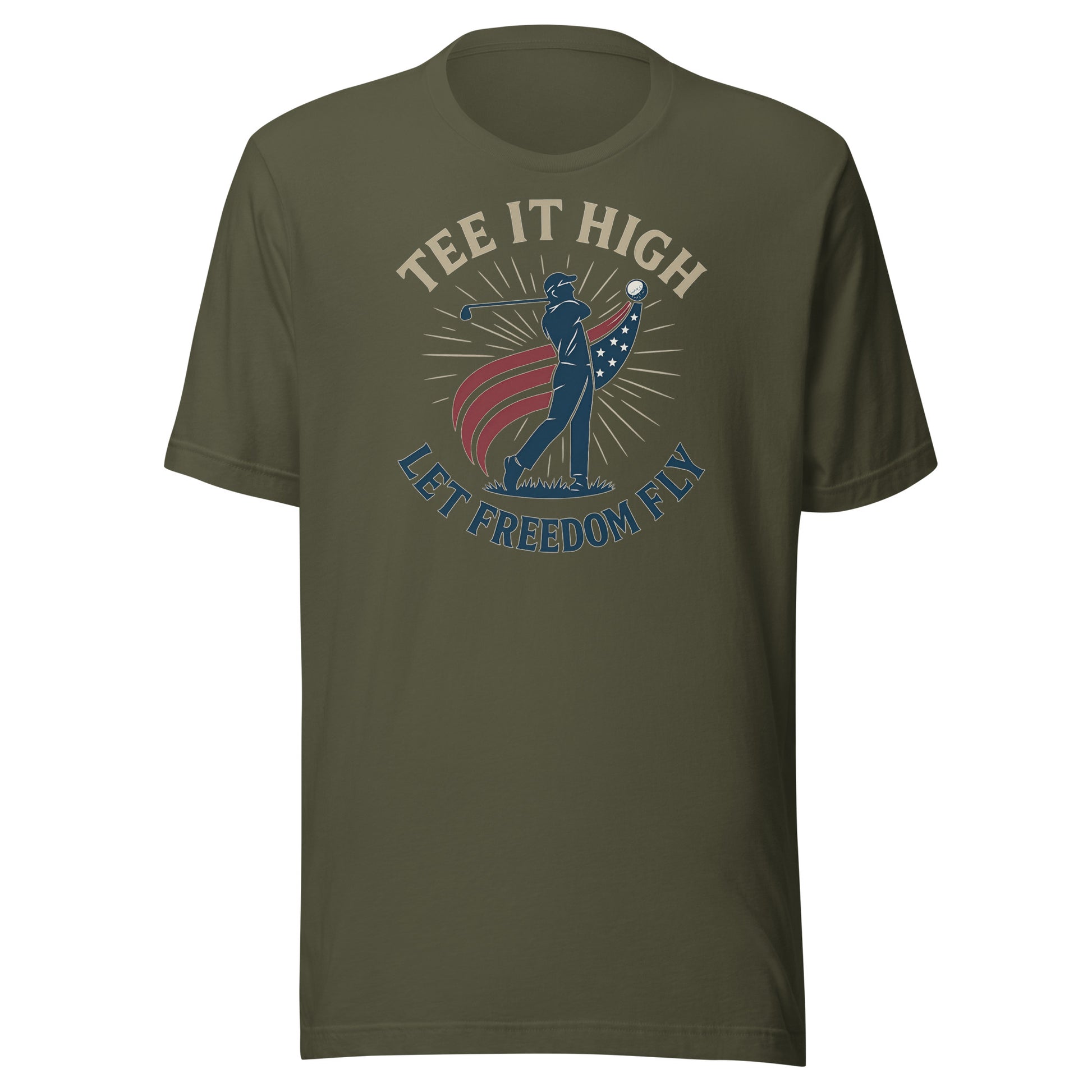 tee it high shirt with liberty swing design