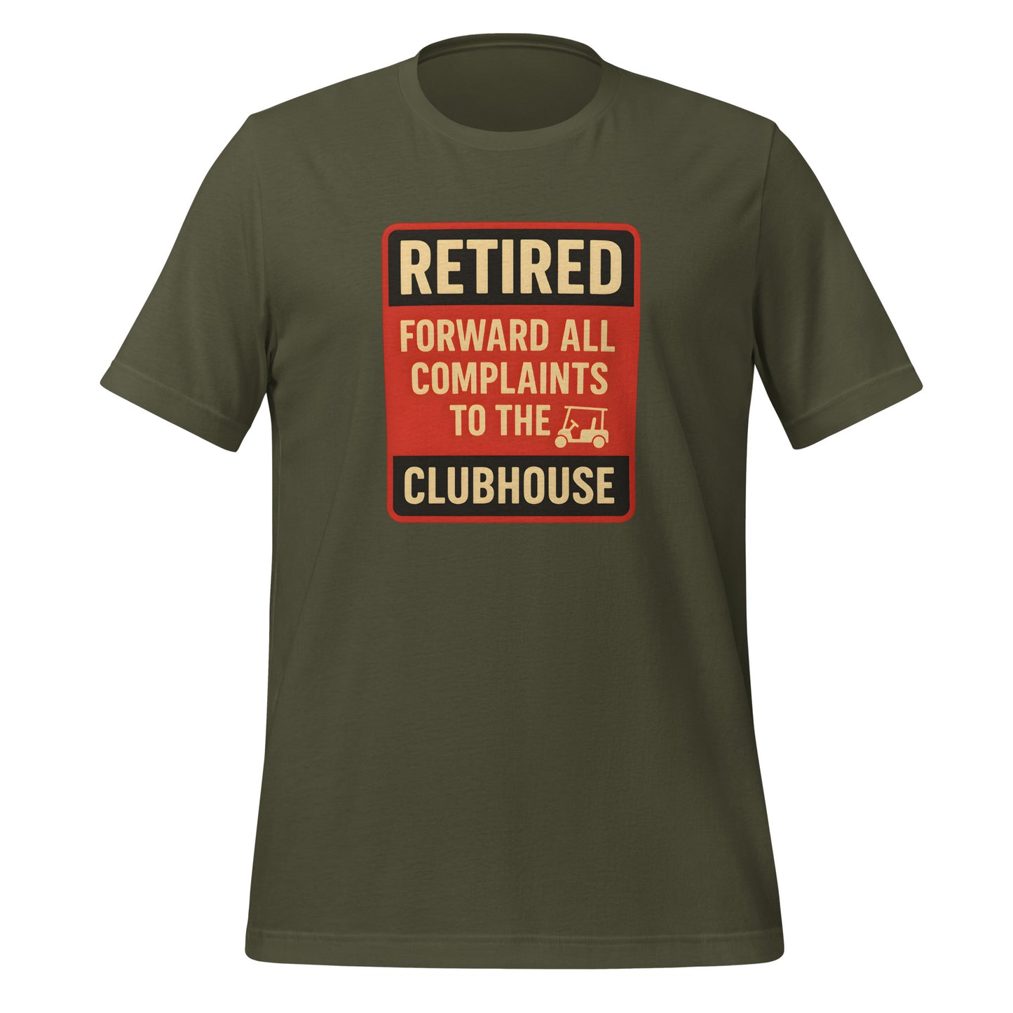 Stylish graphic tee perfect for retired golf fans