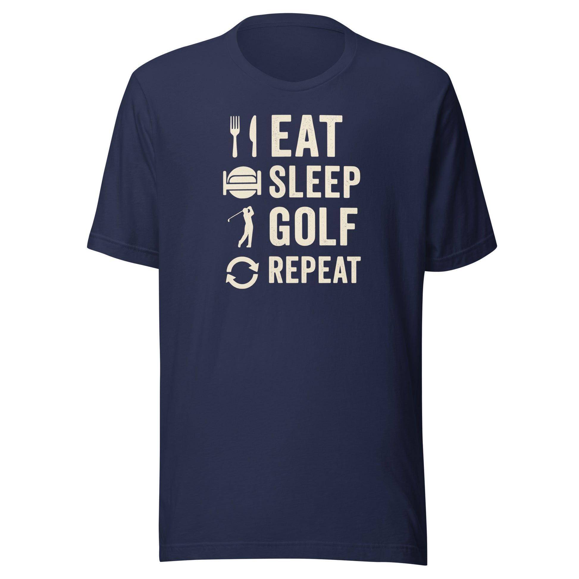 Cotton blend tee for golf enthusiasts