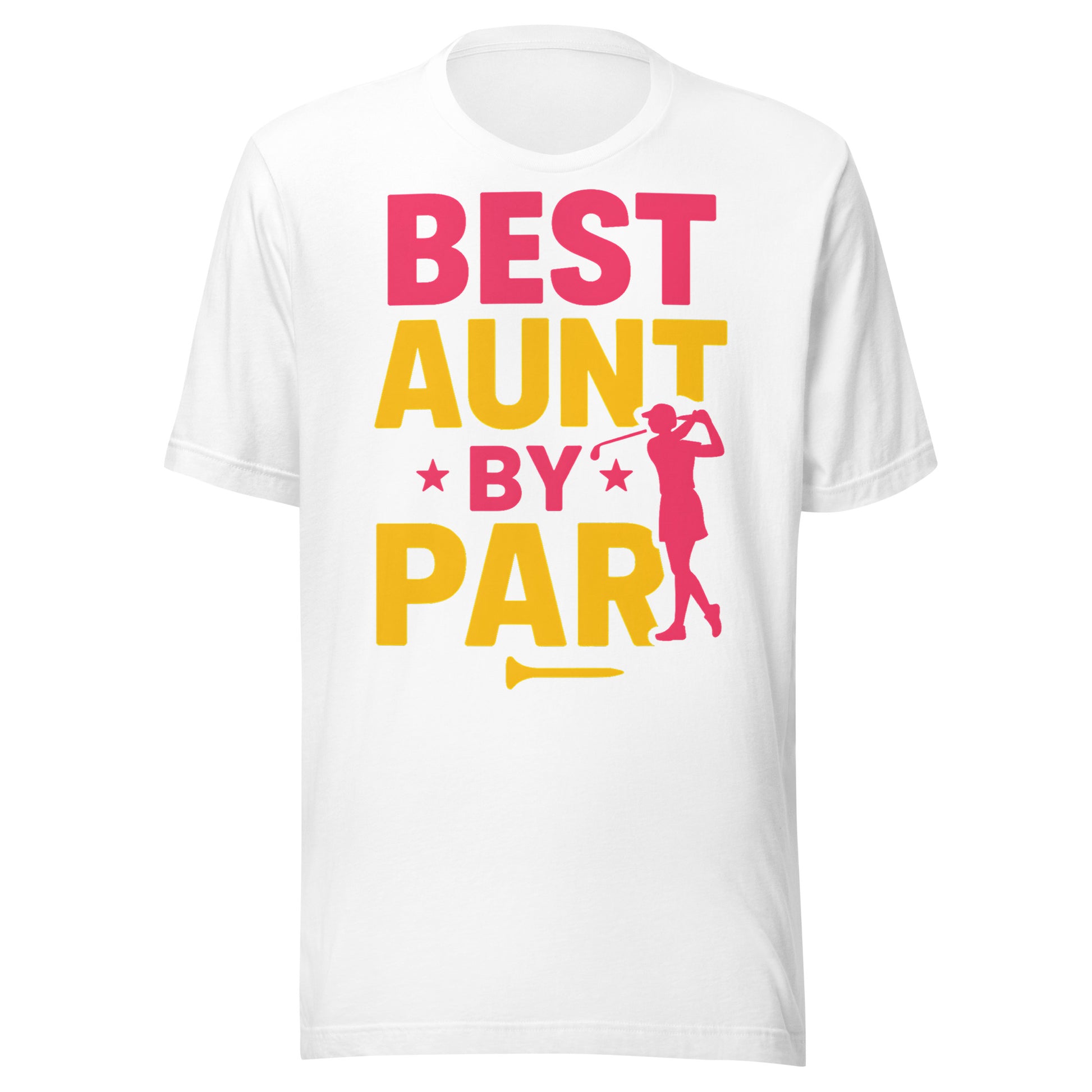 Unisex fit shirt with feminine golf theme