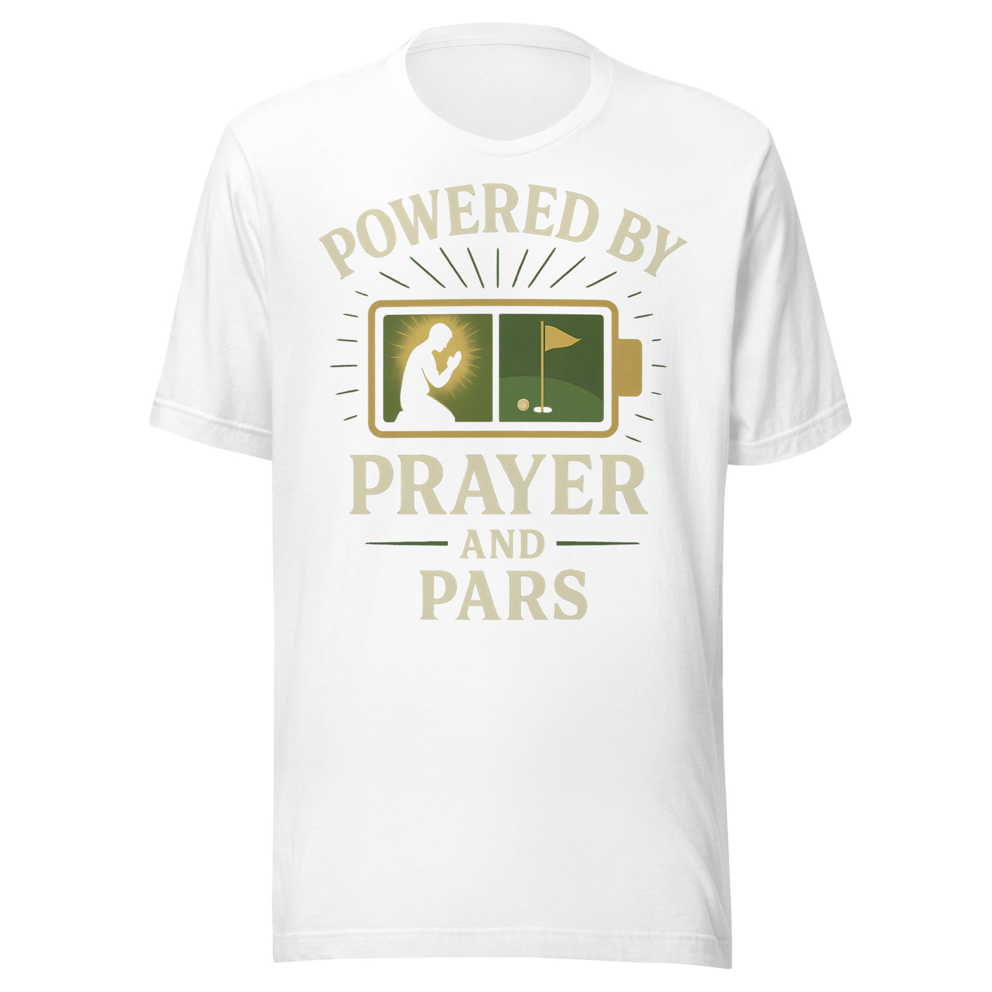 Motivational graphic tee for golfers