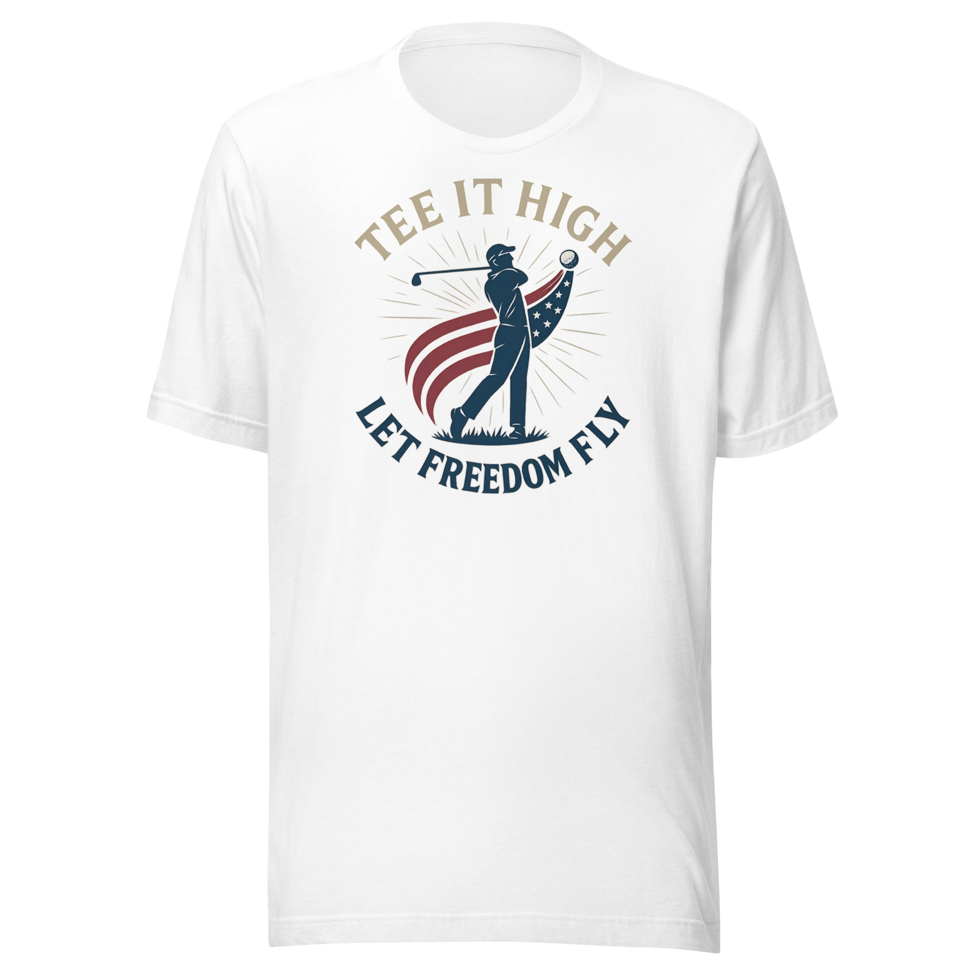 statement tee with stars stripes and radiant burst