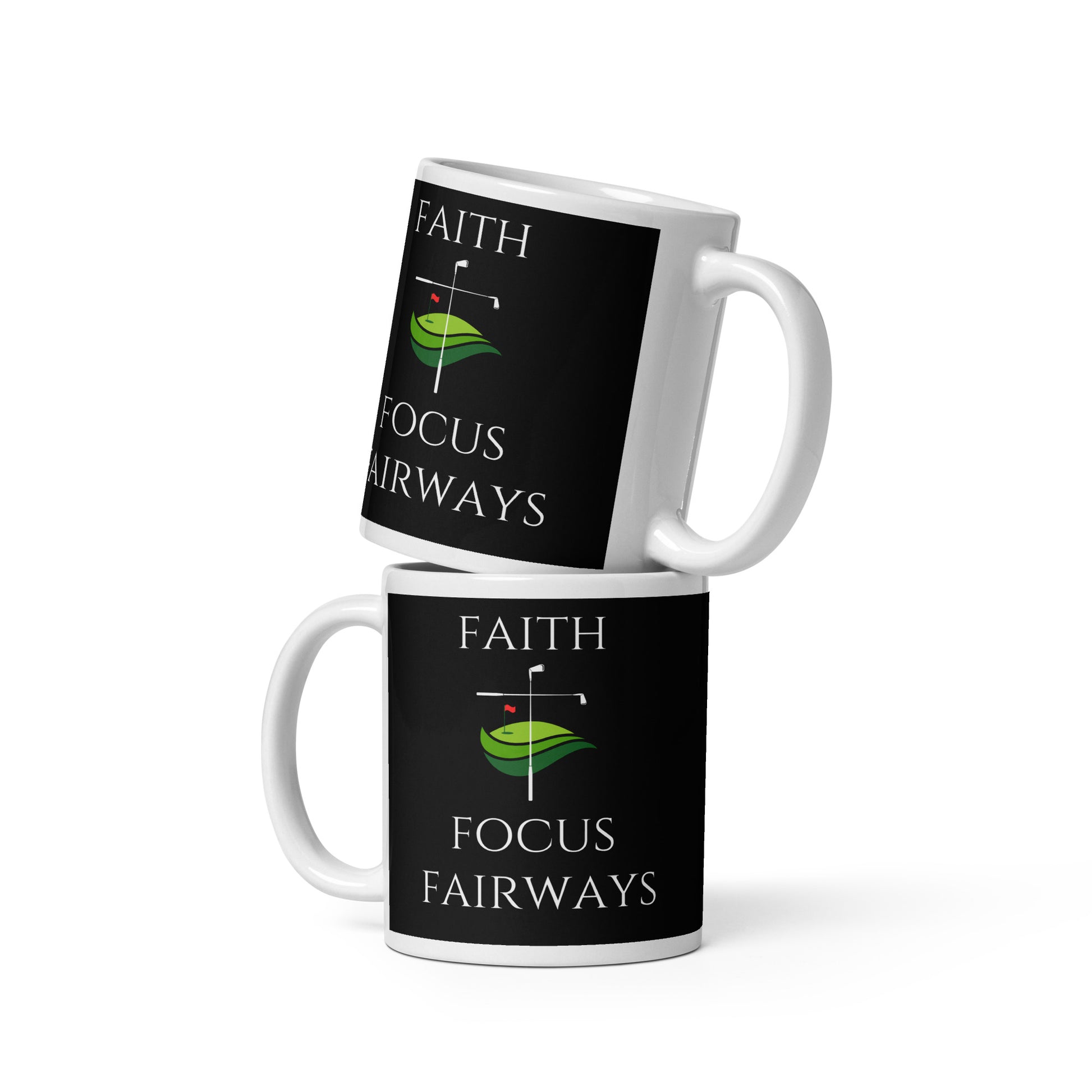 religion meets golf novelty coffee cup