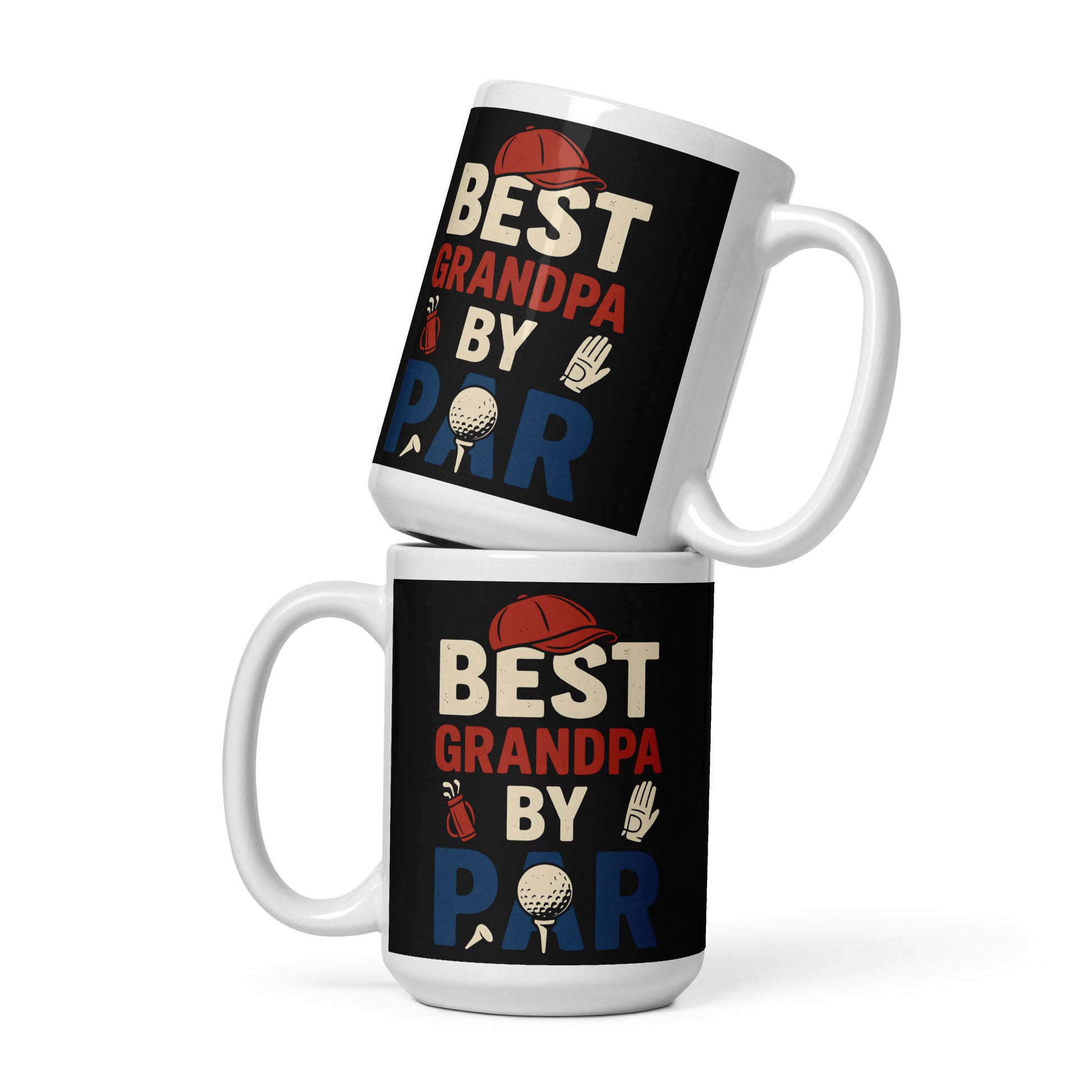 15oz novelty mug for grandfathers who love golf