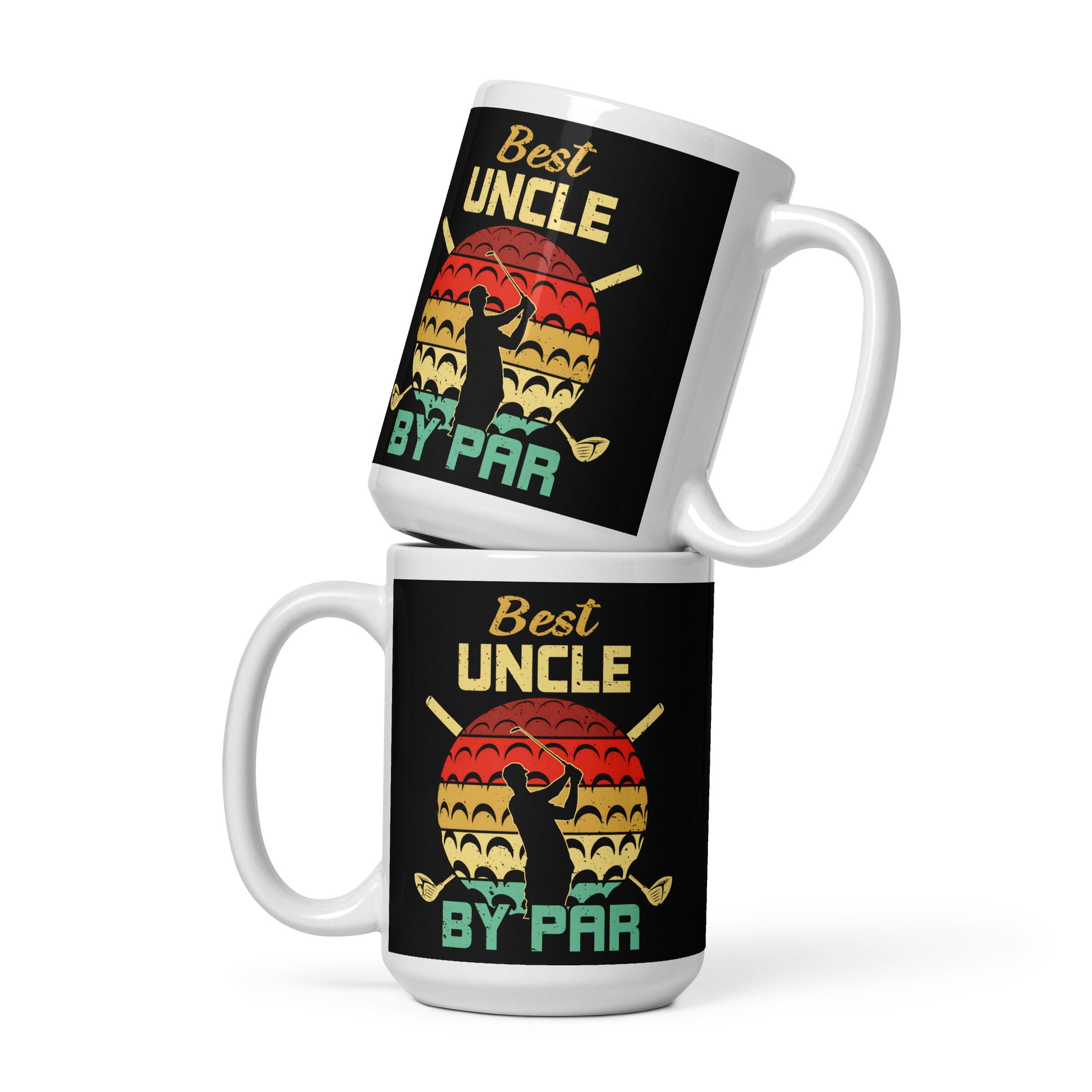 golf mug featuring best uncle by par quote