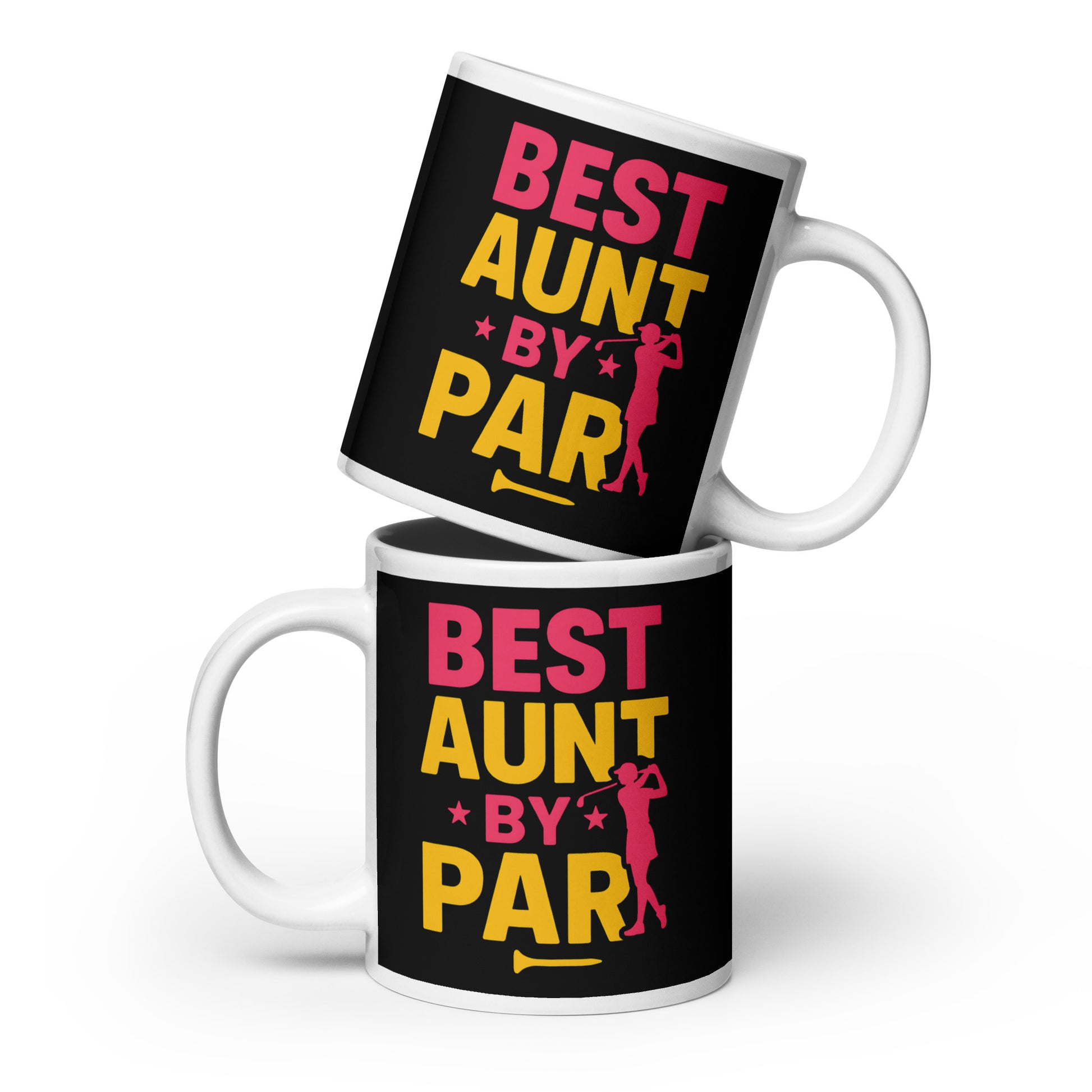 20oz golf gift mug for aunt with bold contrast graphic