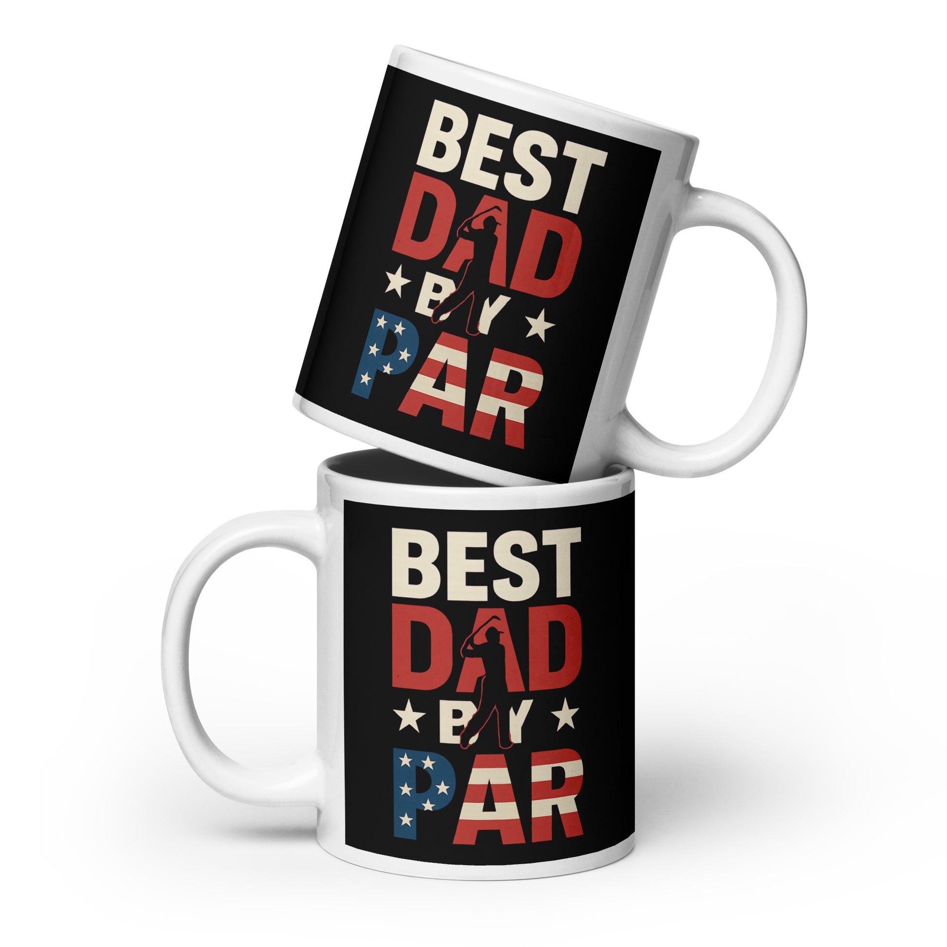 Unique golfing mug with vintage-style lettering