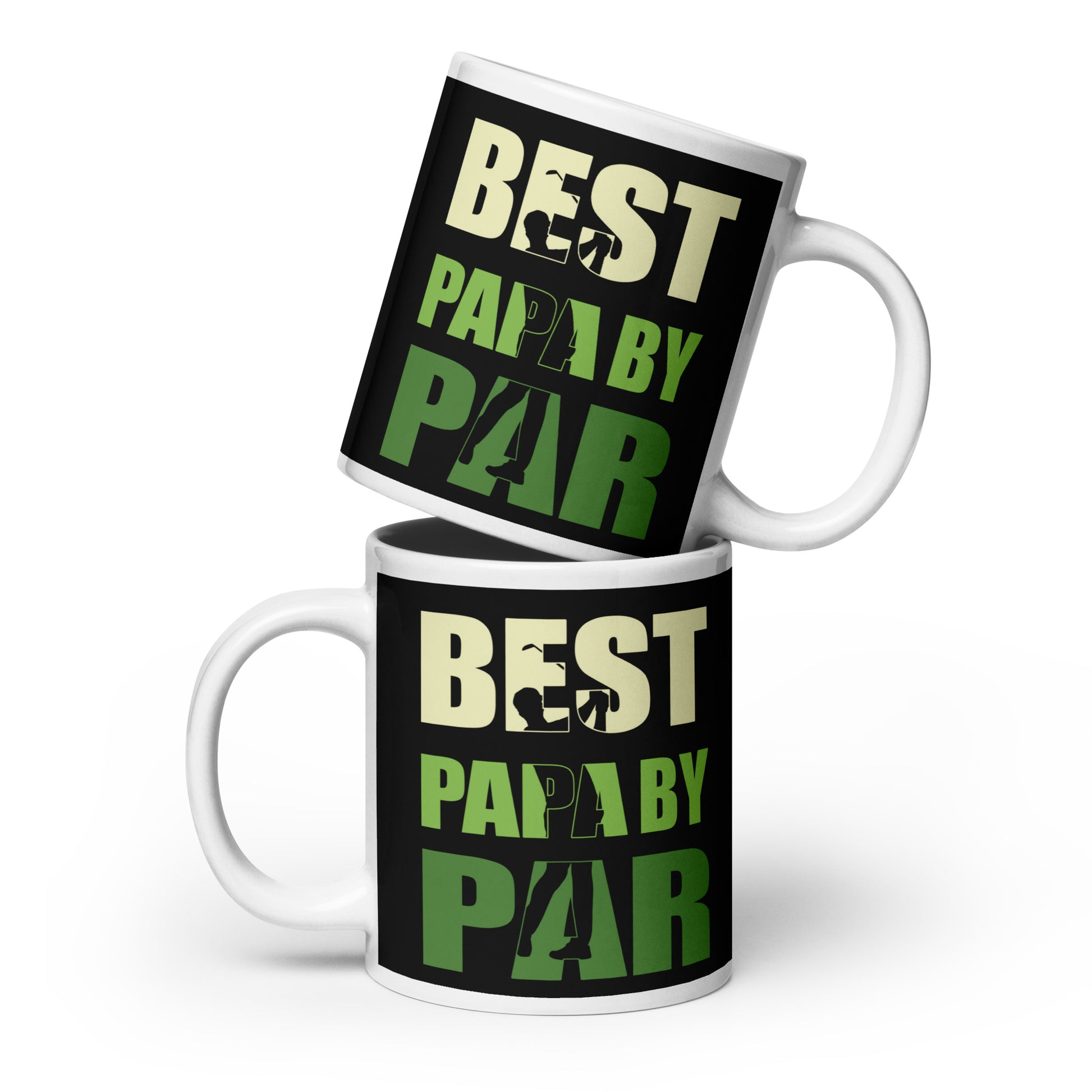 20oz ceramic mug for the best golfing papa