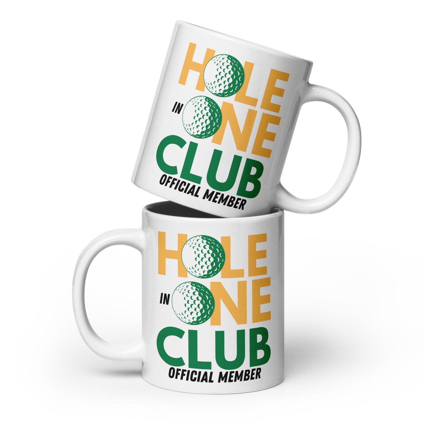 20oz oversized mug with bold golf text and official member tagline