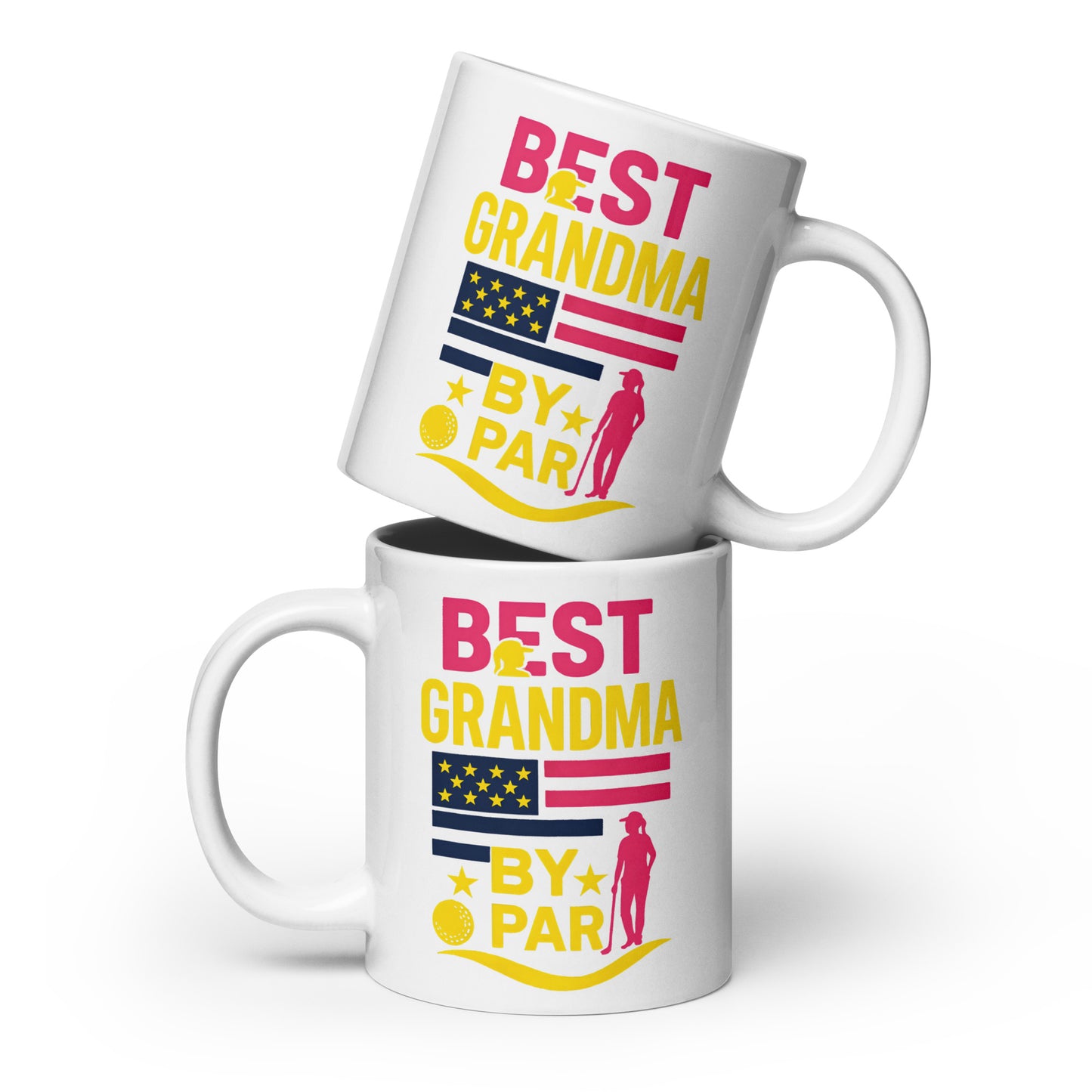 Best grandma by par gift mug mothers day birthday golf lover grandma nana